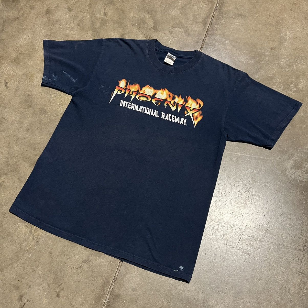 NASCAR Vintage Y2K NASCAR Racing T Shirt Phoenix Raceway Y2K Flames Size US L / EU 52-54 / 3 - 2 Thumbnail