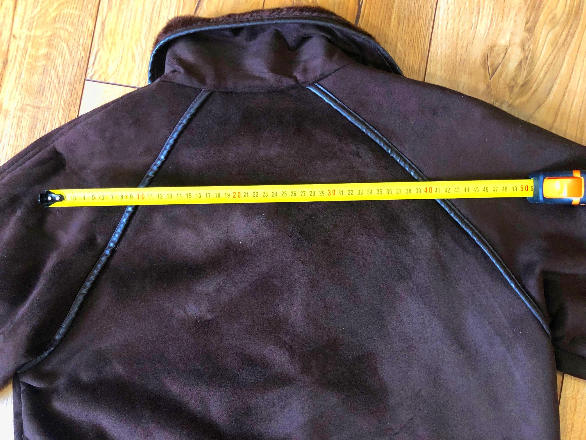 Other Women's jacket brown chocolate XL/2XL suede + fur Size XXL / US 16-18 / IT 52-54 - 6 Thumbnail