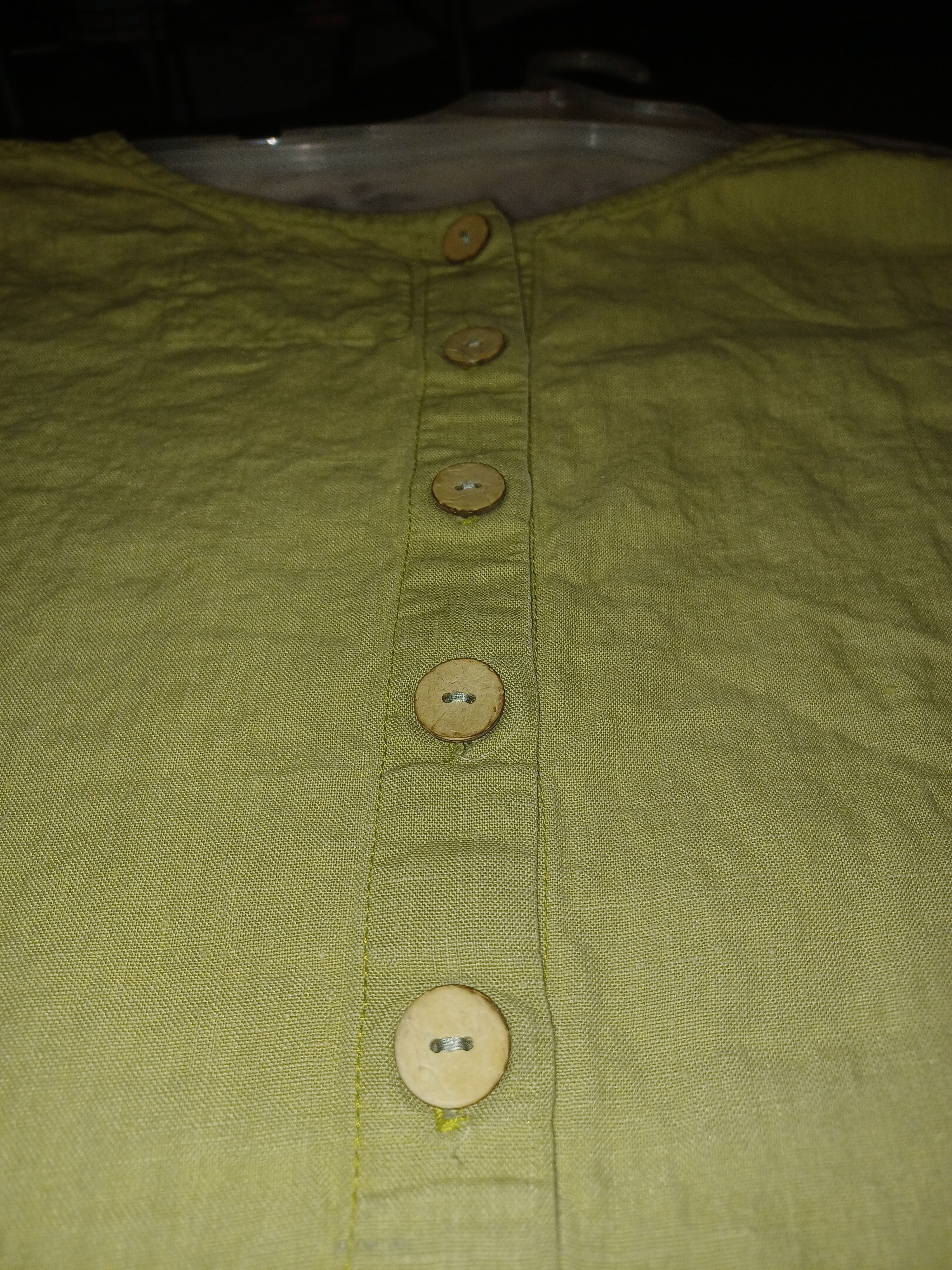 Other LA Blend 100% Linen Women's Top Small Green Size S / US 4 / IT 40 - 8 Thumbnail