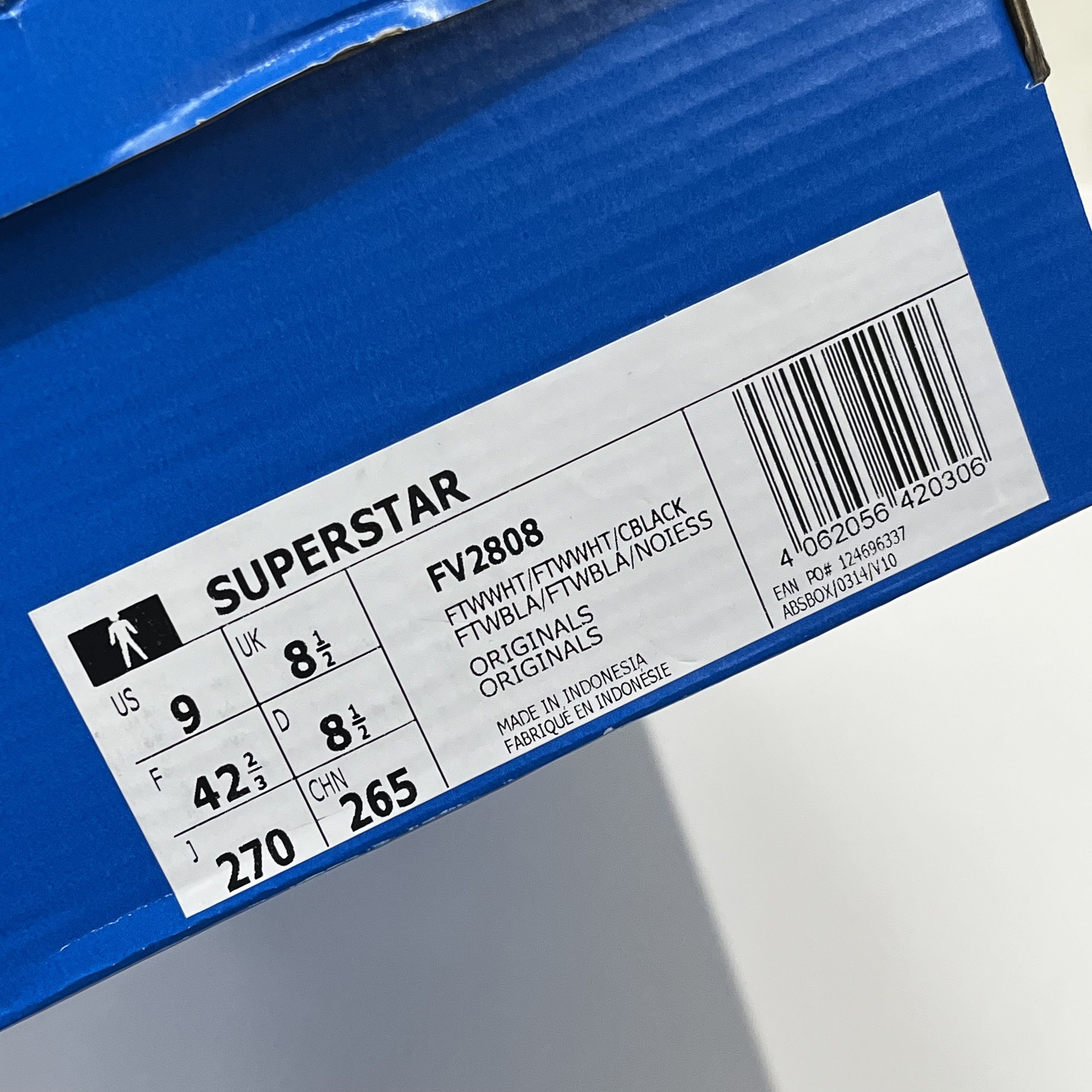 Adidas Adidas Superstar White/Black Size US 9 / EU 42 - 8 Thumbnail