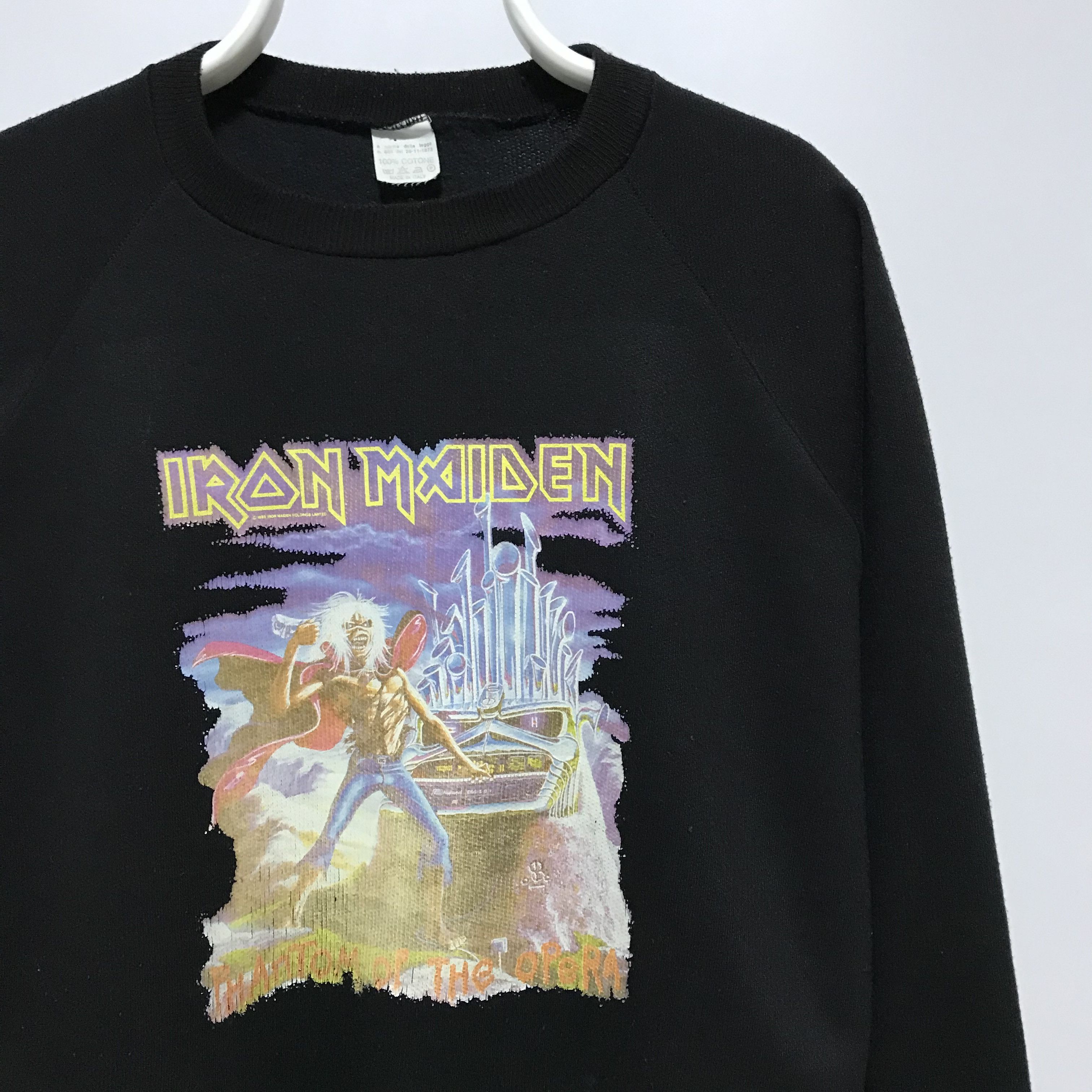 Iron Maiden IRON MAIDEN Phantom Of The Opera 1988 Vintage Sweatshitr Size US L / EU 52-54 / 3 - 3 Thumbnail