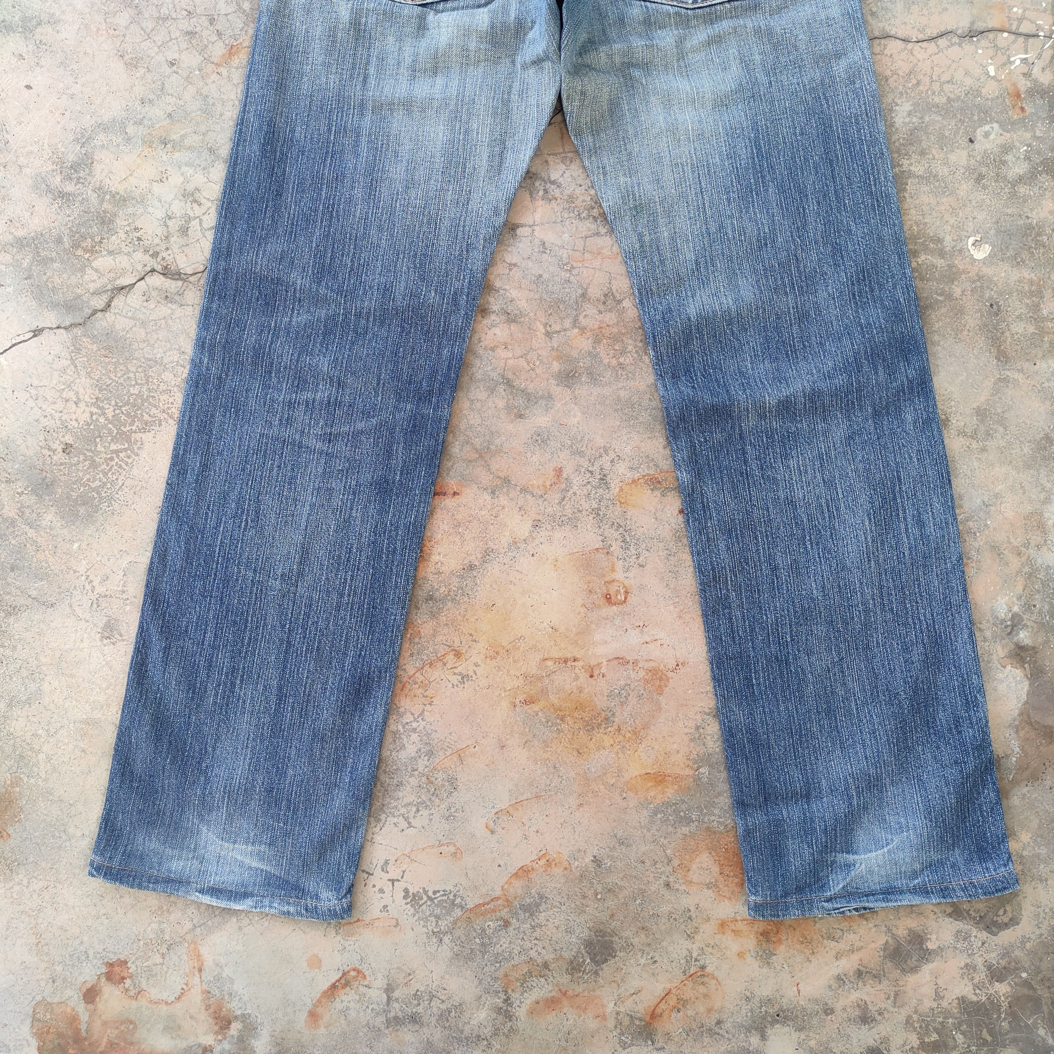 Edwin # VINTAGE DISTRESSED EDWIN FADED BLUE JEANS PANTS Size US 32 / EU 48 - 10 Thumbnail