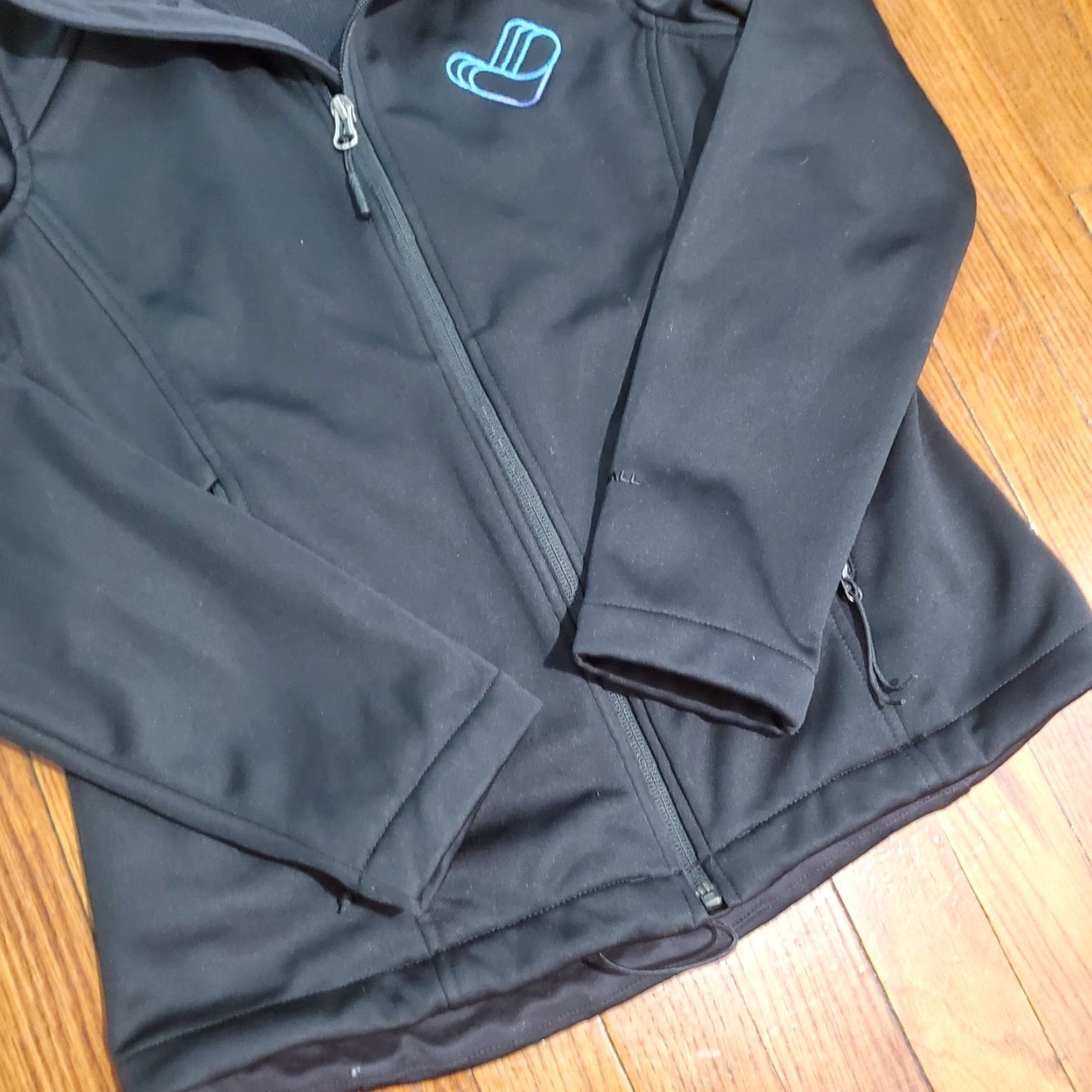 The North Face The North Face Jacket Women S Black Windwall Zip Logo Windbreaker Size S / US 4 / IT 40 - 2 Thumbnail