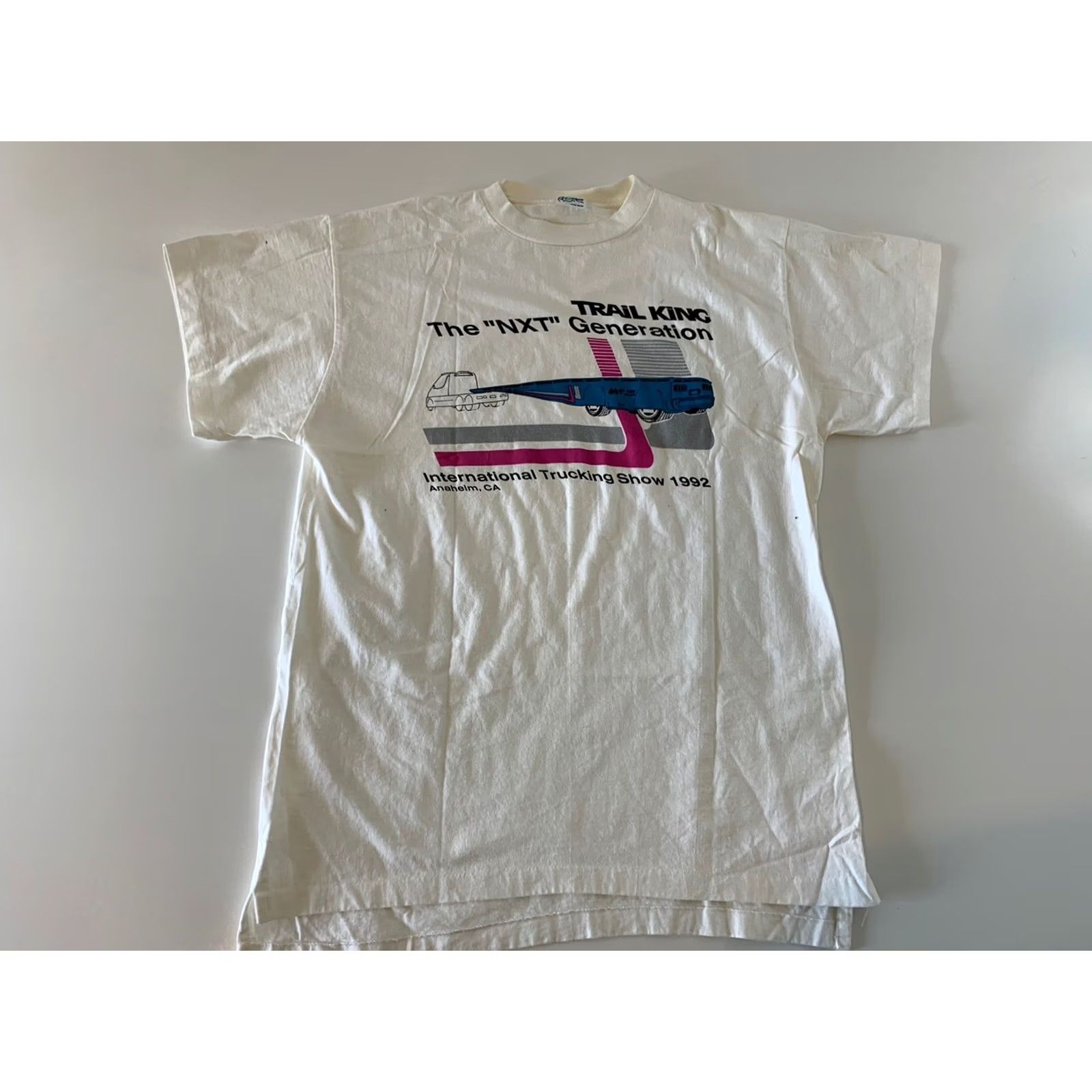 Vintage VINTAGE 1992 ITS Shirt White ALORE T-Shirt Men One Size Stitch NXT International Trucking Show Size US M / EU 48-50 / 2 - 2 Thumbnail