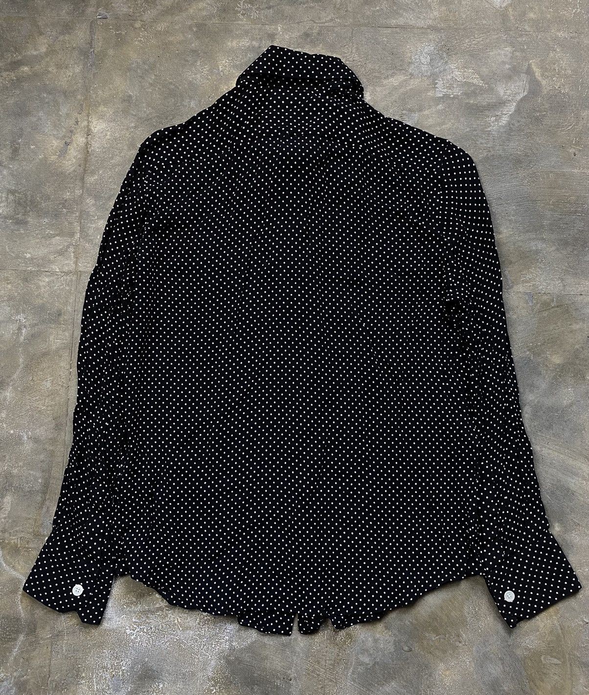 Celine × Hedi Slimane Celine Viscose Polka-dots Shirt Size XXS / US 00 / IT 34 - 5 Thumbnail