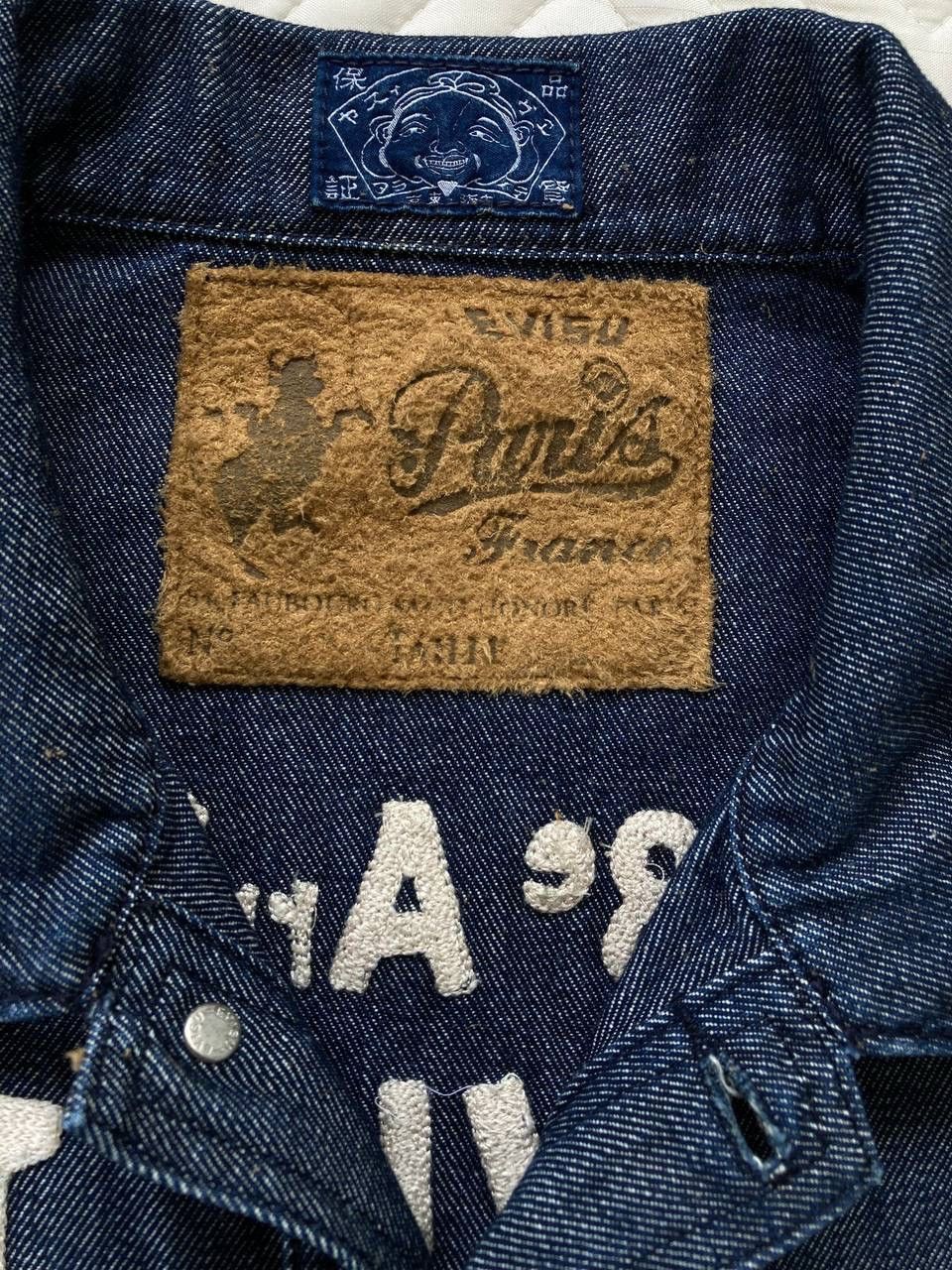Evisu Evisu Paris Pullover Denim Chore Jacket Size US L / EU 52-54 / 3 - 7 Thumbnail