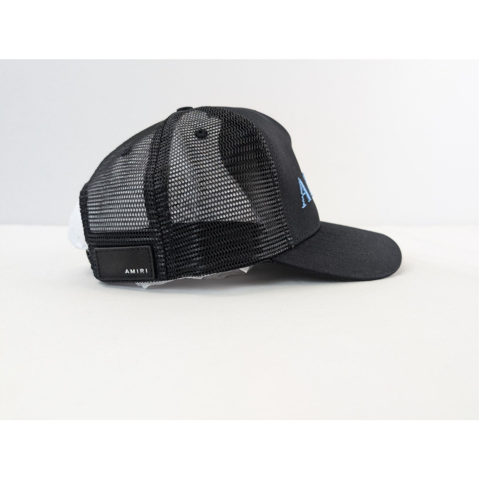 Amiri o1rshd1 Q:3 / Trucker Cap / Hat in Black / Carolina Blue Size ONE SIZE - 6 Thumbnail