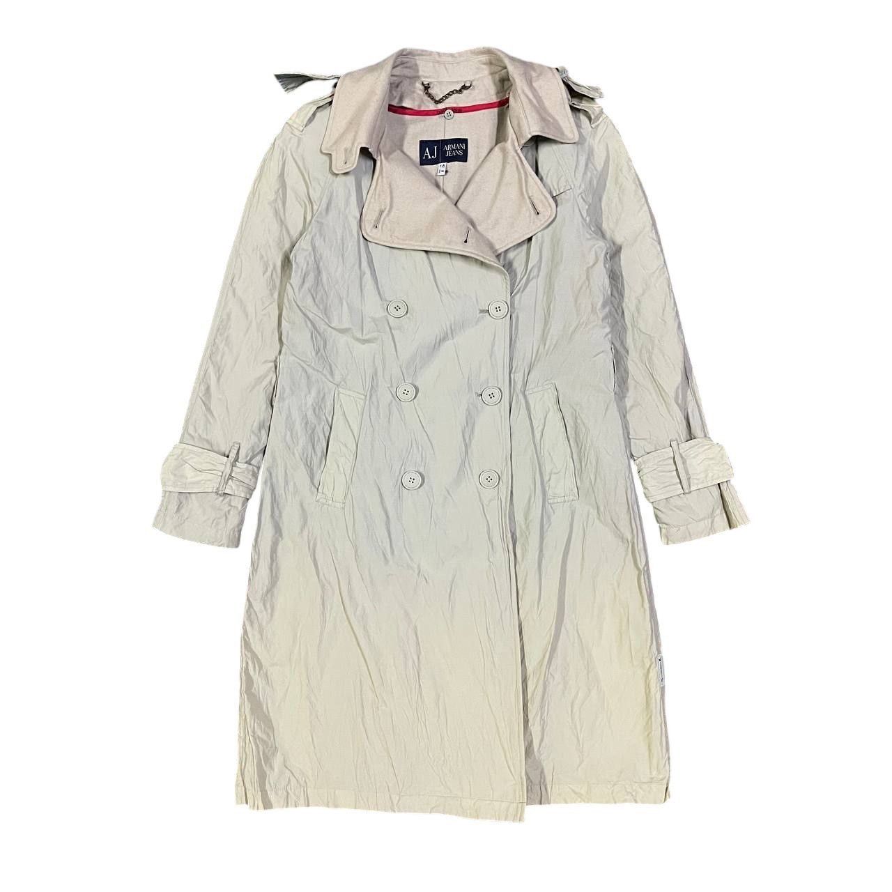 Armani Vintage AJ Armani Jeans Trench Coat Double Breasted Size M / US 6-8 / IT 42-44 - 1 Thumbnail