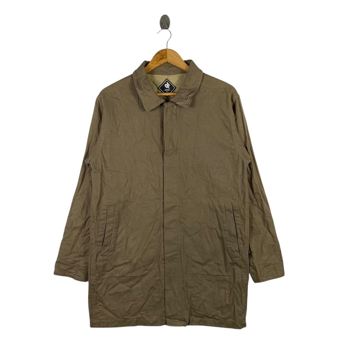 Japanese Brand ABSTRISE Japanese Brand Brown Trench Coat Jacket Size US M / EU 48-50 / 2 - 1 Thumbnail