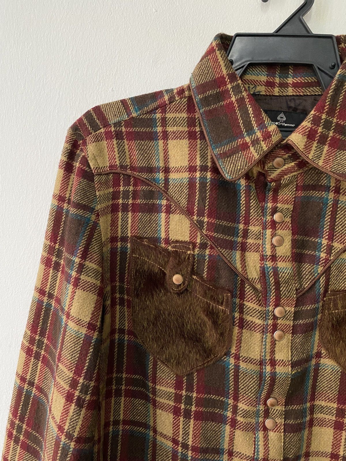 291295=Homme Japan Brand 291295=Homme Cowboycore Wool Flannel Size US M / EU 48-50 / 2 - 5 Thumbnail