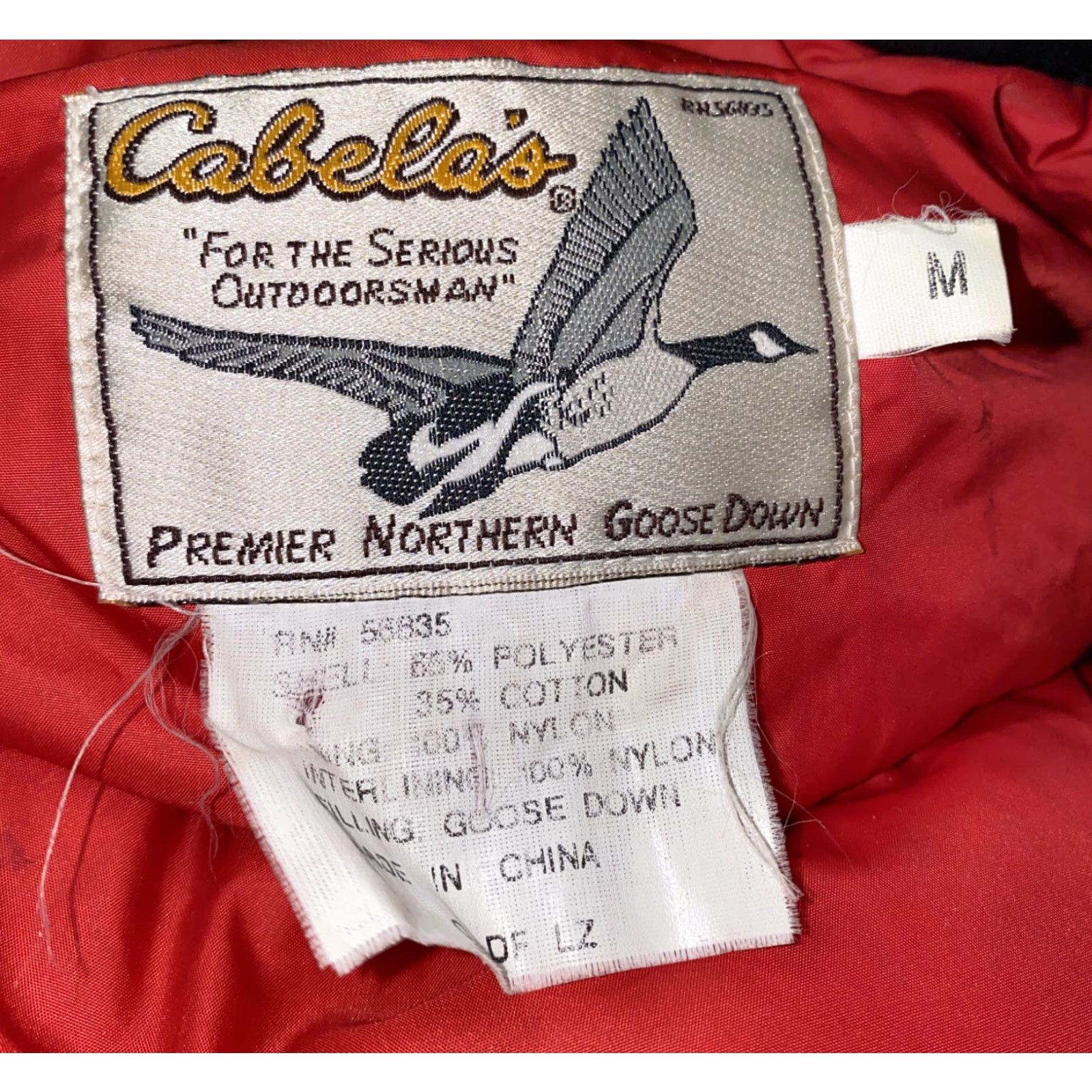 Vintage Cabela’s Brand Men Vest Down Filled Puffer Black/Red Polyester Blend Zip Full Size M Regular Size M Casual Size US M / EU 48-50 / 2 - 5 Thumbnail