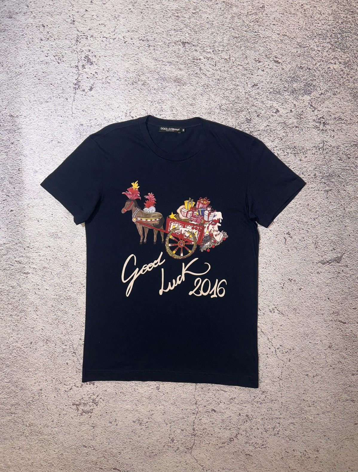 Dolce & Gabbana Dolce & Gabbana “Good Luck 2016” Graphic Luxury Size US S / EU 44-46 / 1 - 1 Thumbnail