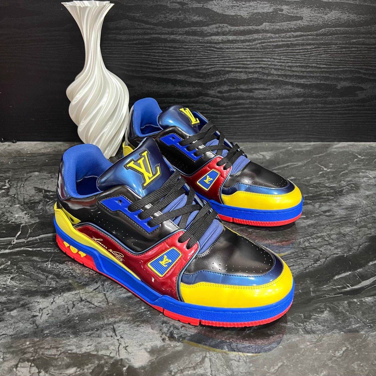 Louis Vuitton Iron Man Paint Trainer 42.5 95 New Size US 9.5 / EU 42-43 - 3 Thumbnail