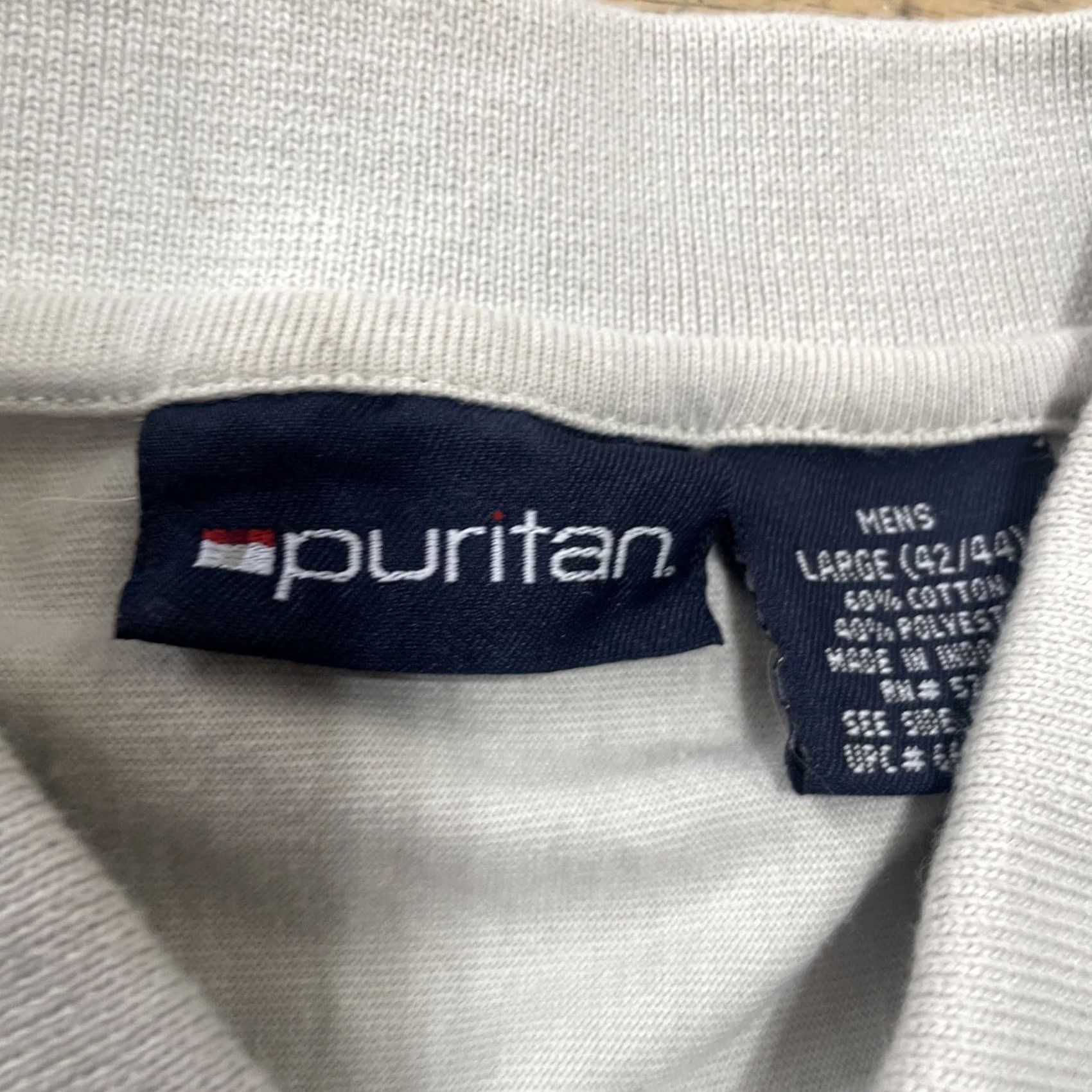 Vintage VINTAGE Puritan Polo Shirt Men L 42-44 VTG Y2k Streetwear Iconic 2 Stripe Blue Cream Shirt Mens L Ivory Striped Mood: Classic Beach Bowling Shirt Size US L / EU 52-54 / 3 - 4 Thumbnail