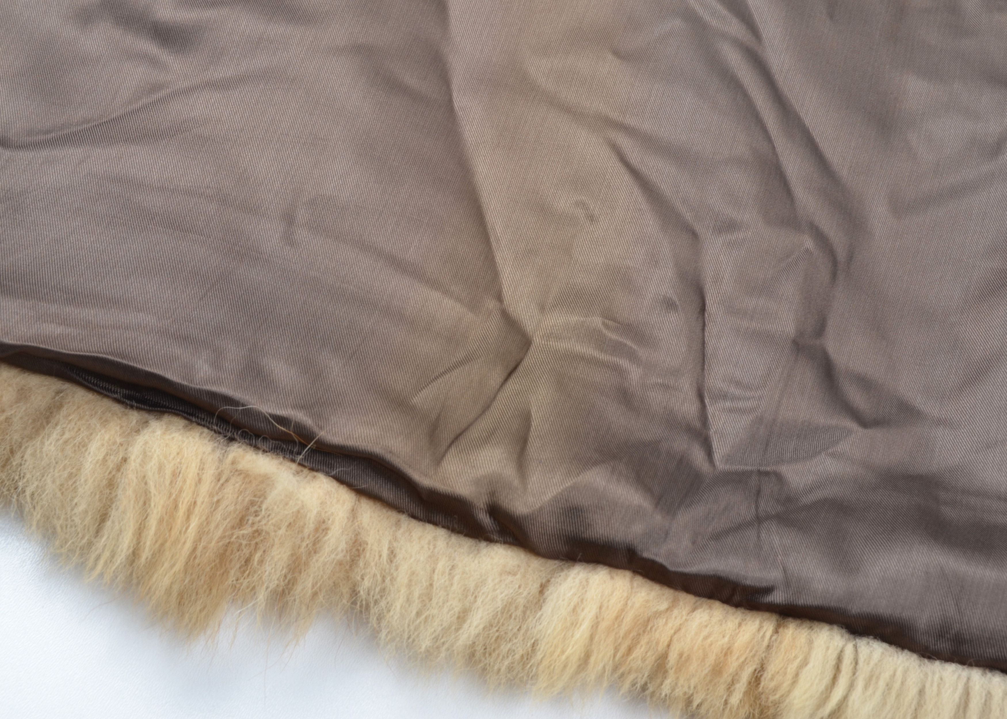 Vintage Vintage 80's Real Fur Glam Beige Tan Coat Luxe Classic Size L / US 10 / IT 46 - 10 Thumbnail