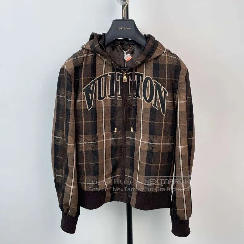 Louis Vuitton Plaid Hooded Jacket