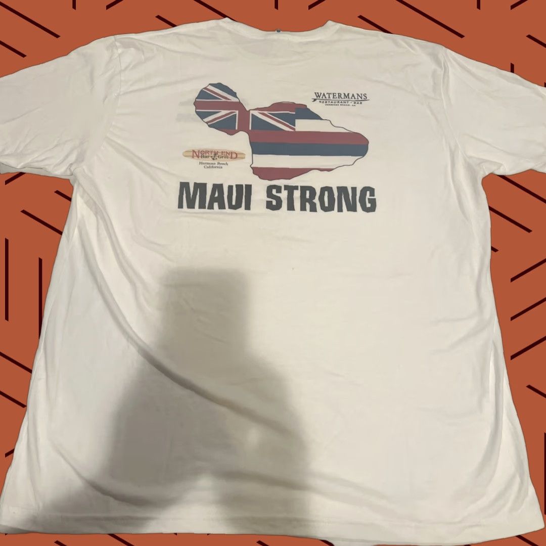 Next Level VINTAGE Next Level Shirt 2XL Men White Maui Strong Waterman’s Restaurant Shirt Surf Beach Logo Limited Edition 2020s-Run Size US XXL / EU 58 / 5 - 1 Thumbnail