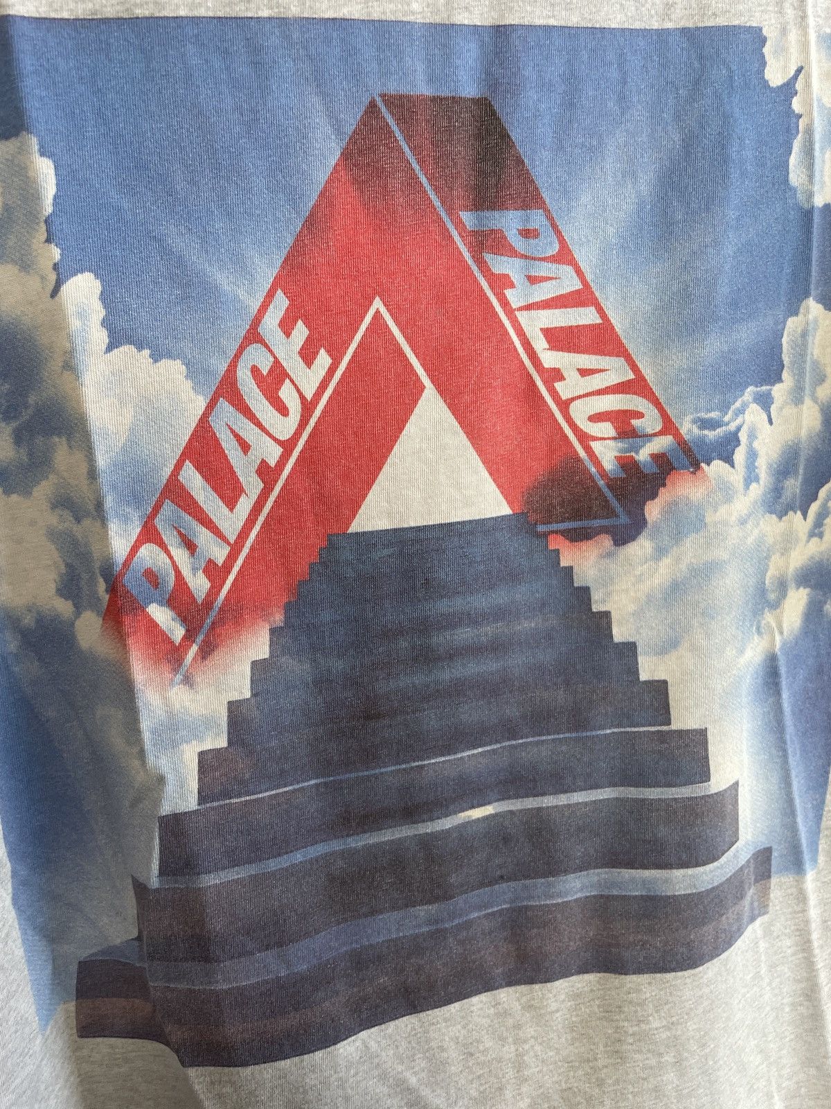 Palace Palace Tri-ferg Heaven Tee Heather Grey Size US XL / EU 56 / 4 - 2 Thumbnail