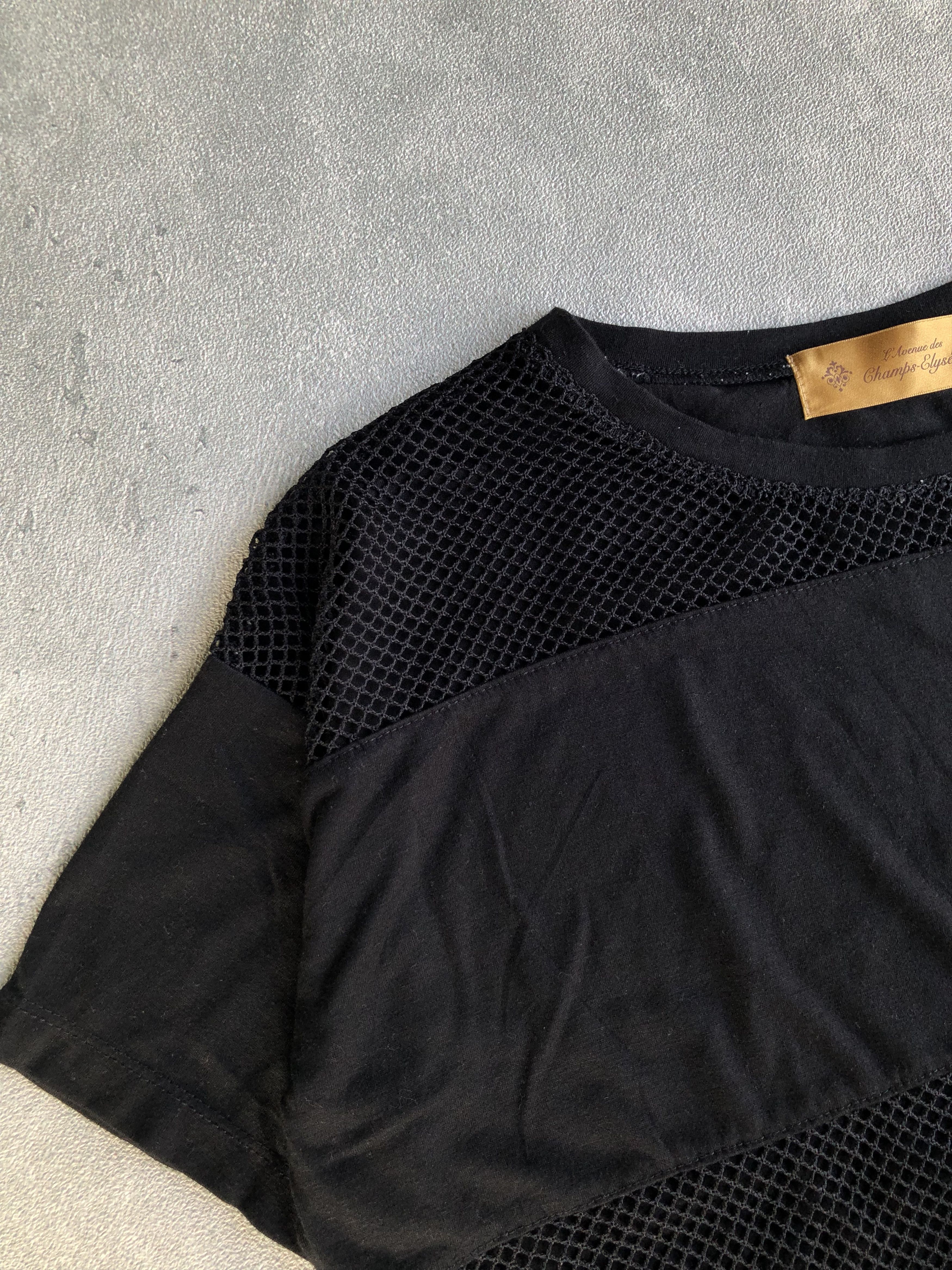 Japanese Brand L’Avenue Des Champs-Elysees Fishnet Tshirt Size US M / EU 48-50 / 2 - 3 Thumbnail