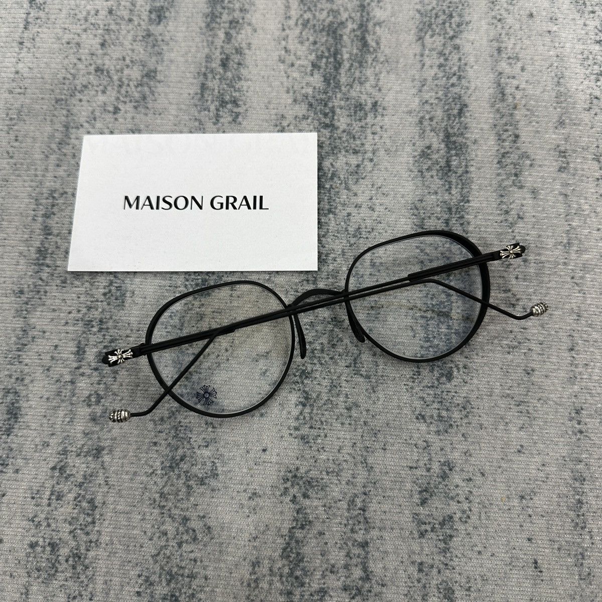 Chrome Hearts CHROME HEARTS VAGASOREASS MATTE BLACK EYEGLASSES Size ONE SIZE - 4 Thumbnail
