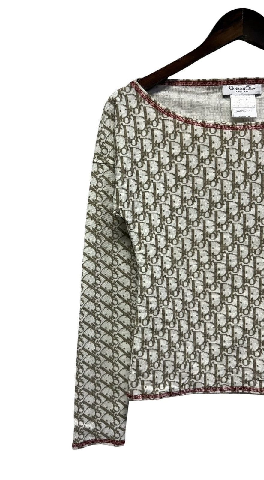 Dior CHRISTIAN DIOR Monogram Crop Top Size XS / US 0-2 / IT 36-38 - 3 Thumbnail