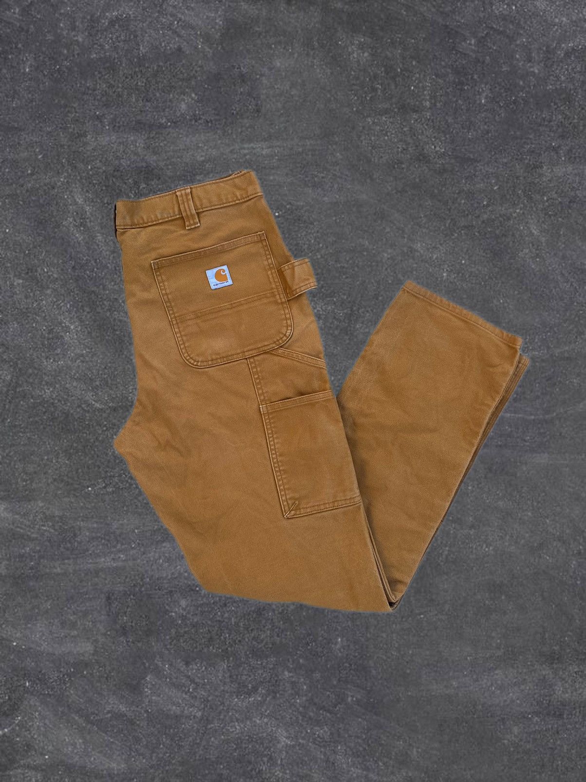 image of Vintage Carhartt Cargo Pants Y2K in Tangerine, Men's (Size 34)