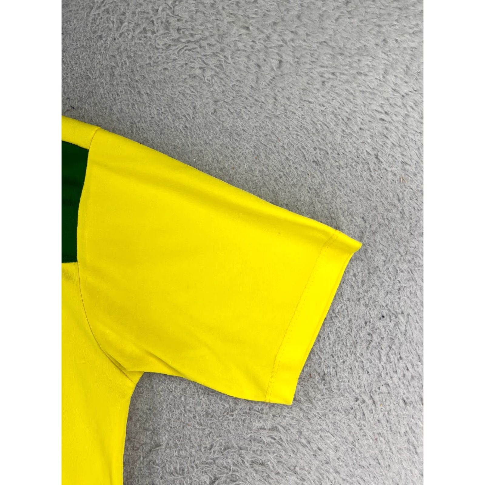 Vintage VINTAGE LF Sports Shirt Adult Medium Yellow Green Brazil Soccer Polyester READ Size US M / EU 48-50 / 2 - 5 Thumbnail