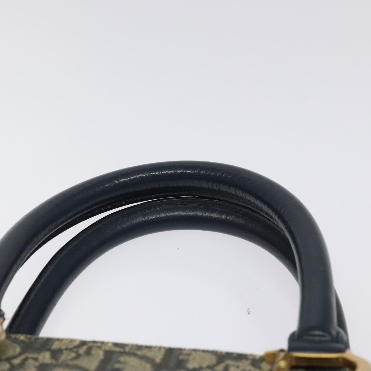 Dior DIOR Trotter Canvas Hand Bag Navy Gold Size ONE SIZE - 8 Thumbnail