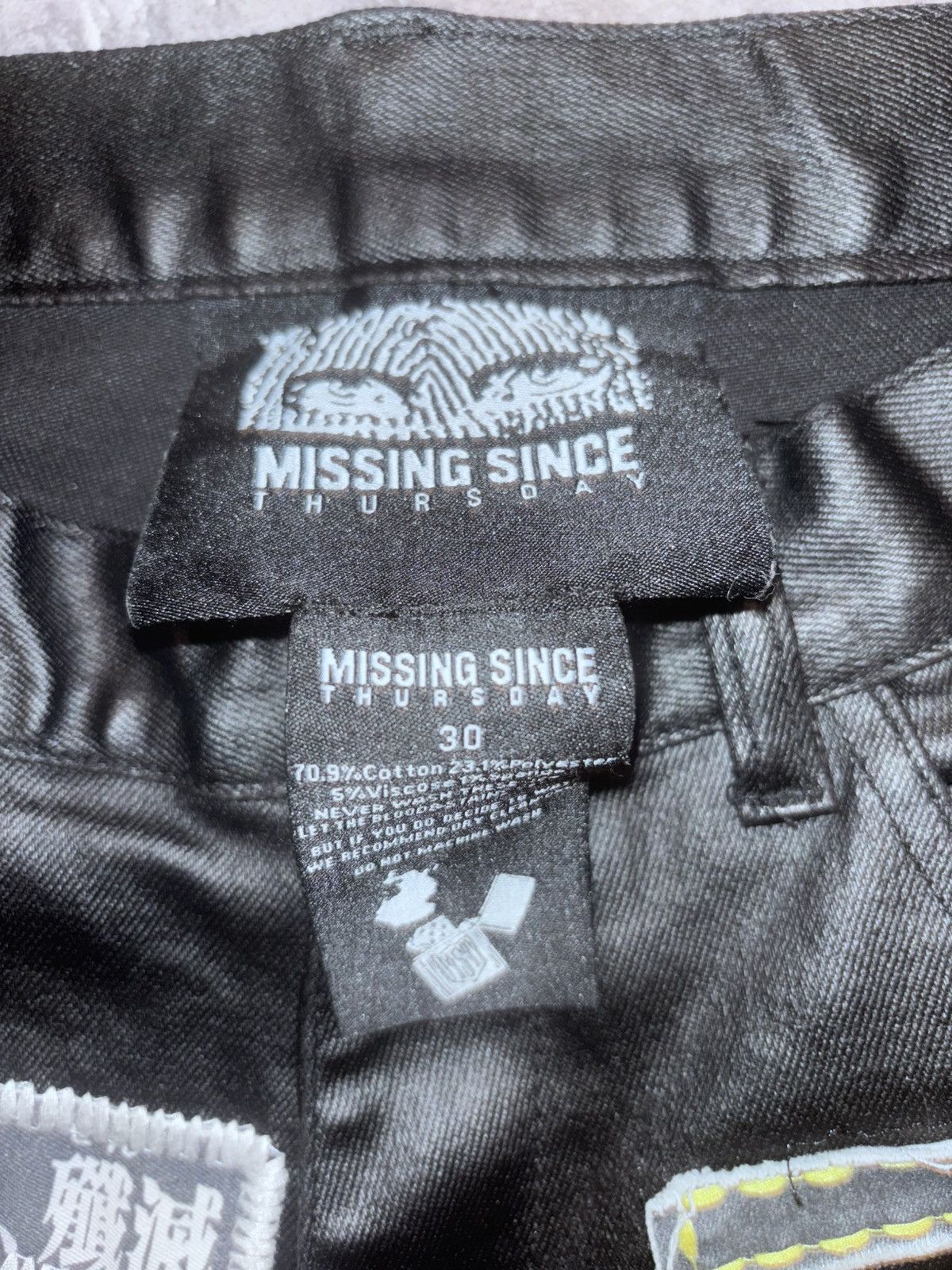 City Morgue × Missing Since Thursday MST Black Tar Denim Size US 29 - 5 Thumbnail