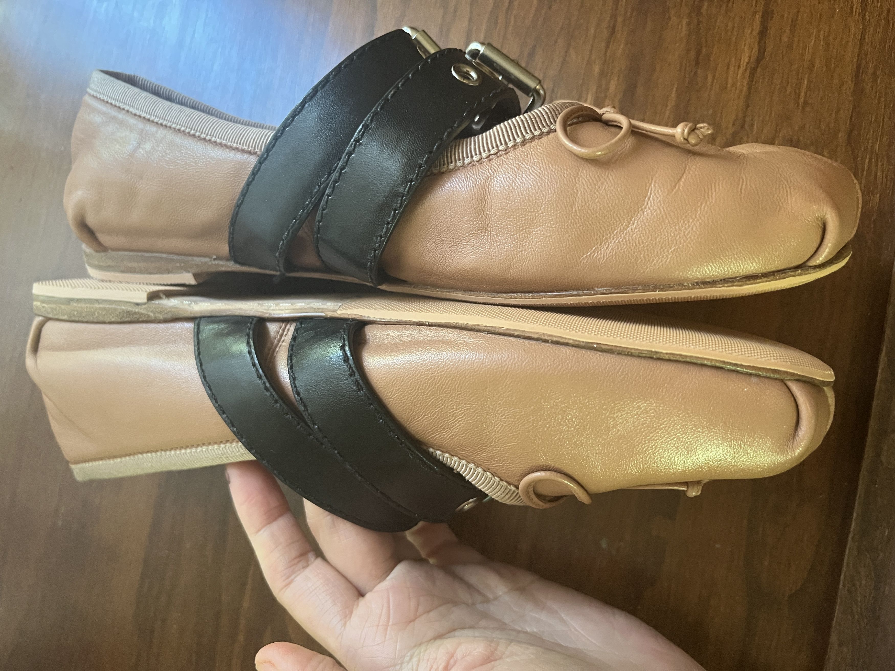 Miu Miu Miu Miu beige ballet flats size 37 excellent condition Size US 7 / IT 37 - 4 Thumbnail