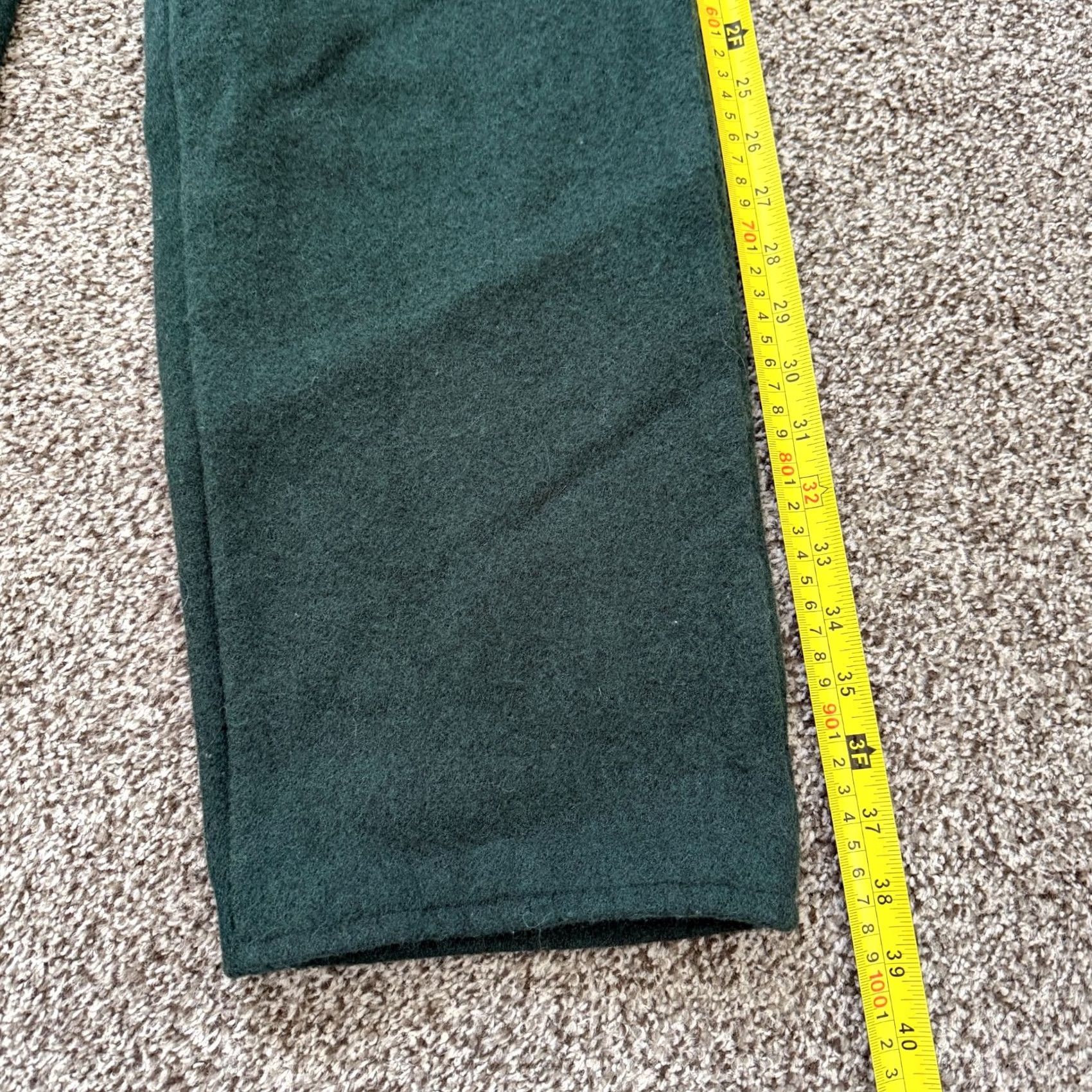 Vintage Codet Heavy Green Wool Blend Outdoor Pants - Mens Size 33 Size US 33 - 2 Thumbnail