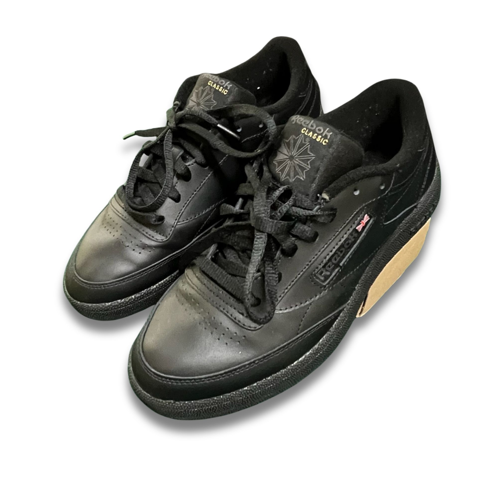 Reebok All-Black Leather Reebok Club C 85 Sneakers Size 9 Mens Clas Size US 9 / EU 42 - 2 Thumbnail