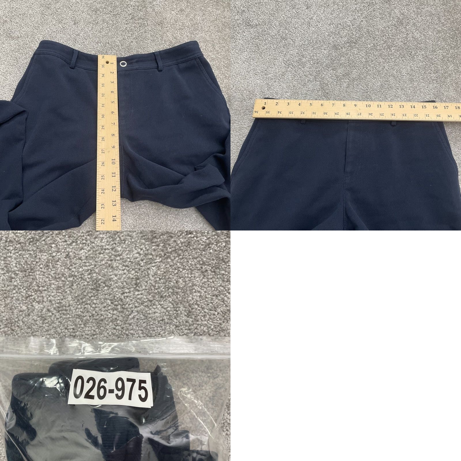 Liz Claiborne Liz Claiborne Audra Dress Pants Womens 10R Navy Blue High Rise Trouser 32x29.5 Size 32" / US 10 / IT 46 - 9 Thumbnail