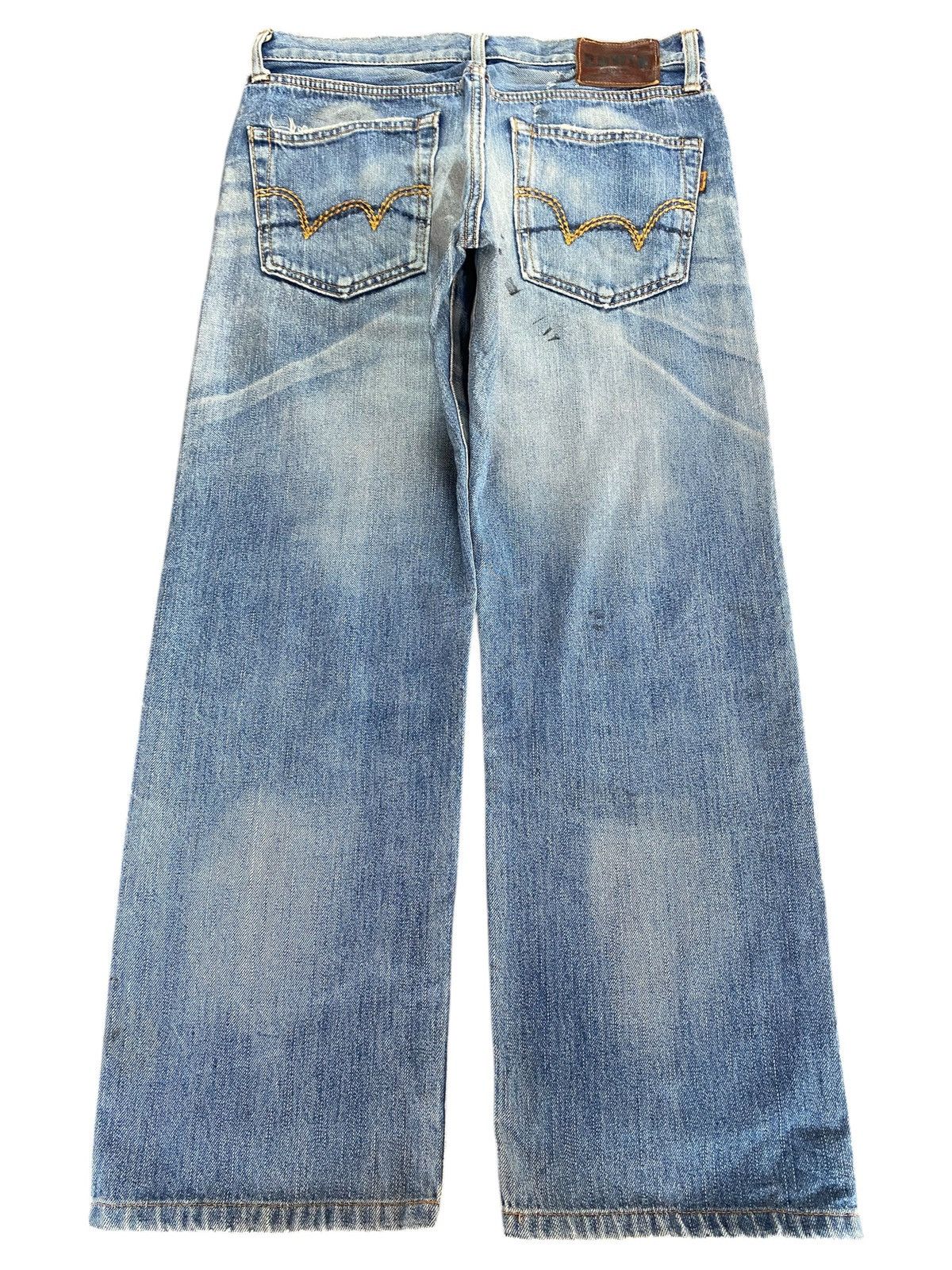 Edwin Insane Edwin 505 Orange Tab Selvedge Enough Baggy Jeans Size US 31 - 2 Thumbnail