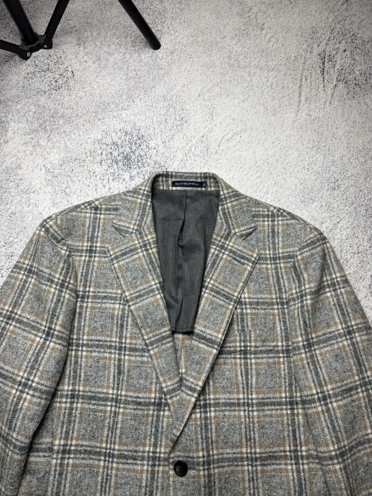 Suitsupply Suitsupply Men’s Havana HL Check Wool Alpaca Blend Size 42R - 2 Thumbnail