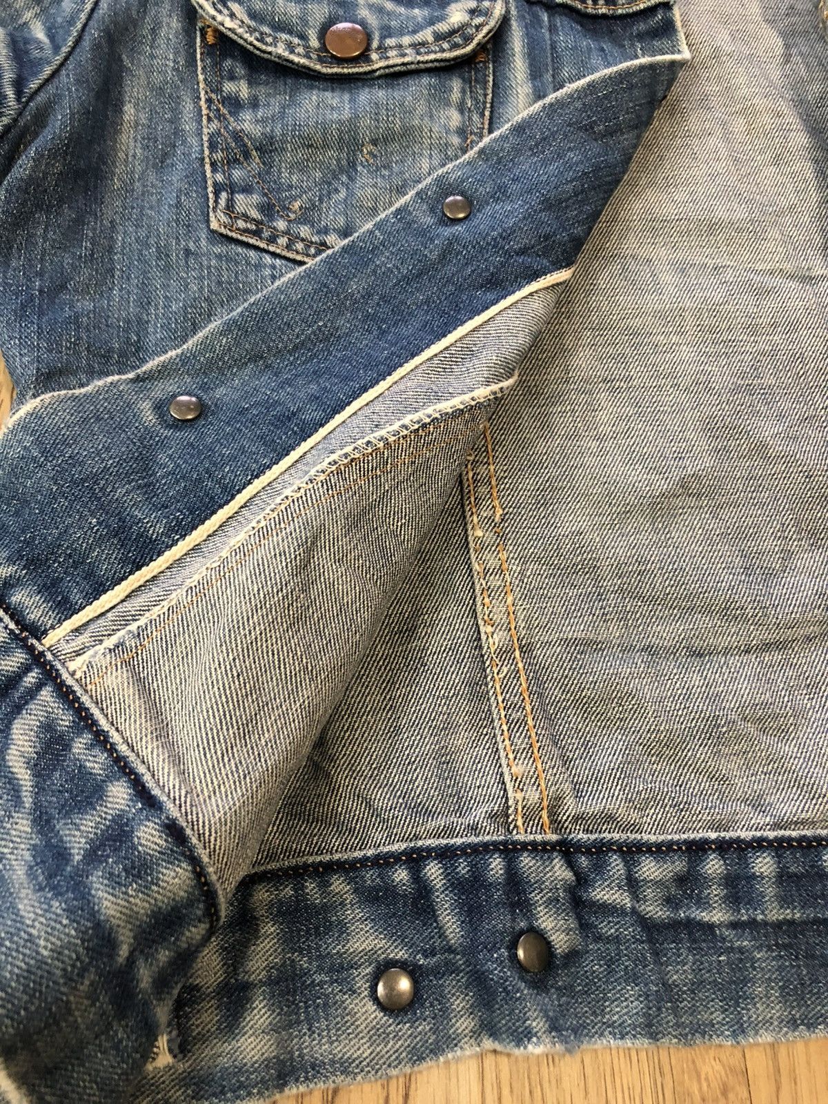 Vintage × Wrangler True vintage 70’s wrangler selvedge distressed denim Size US S / EU 44-46 / 1 - 19 Thumbnail