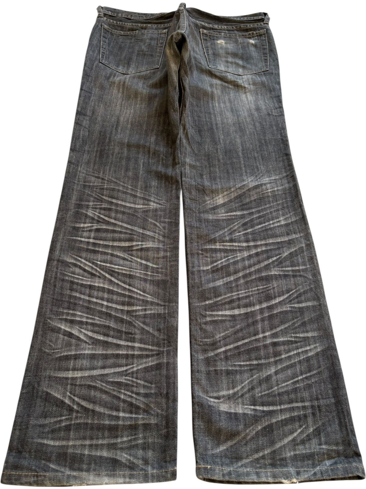 Japanese Brand × Number (N)ine Vintage Edge Rupert Button Fly Faded Wash Loose Jeans Size US 33 - 2 Thumbnail