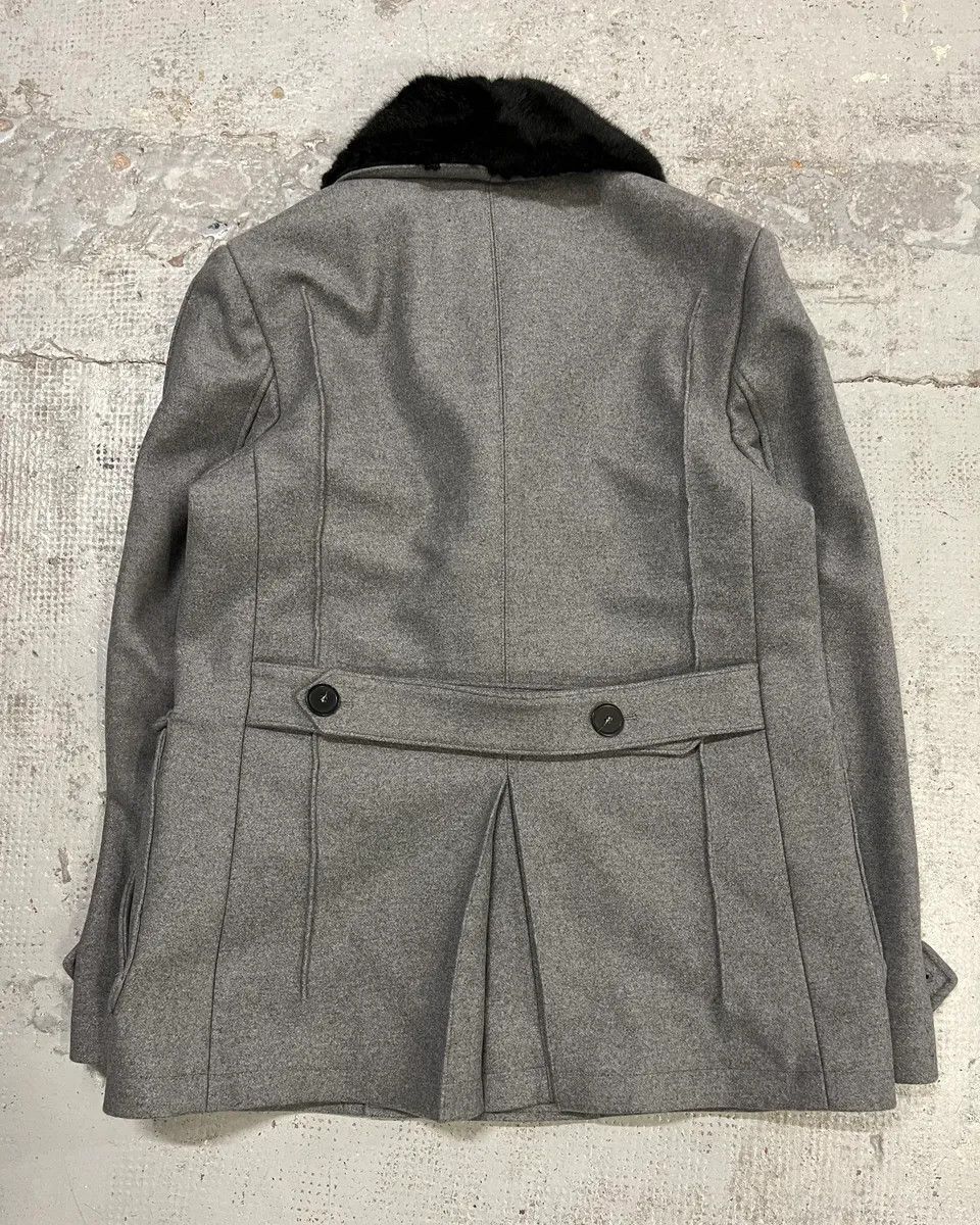Emporio Armani AW2017 Emporio Armani Faux Fur Collar Grey Wool Coat Size US M / EU 48-50 / 2 - 7 Thumbnail