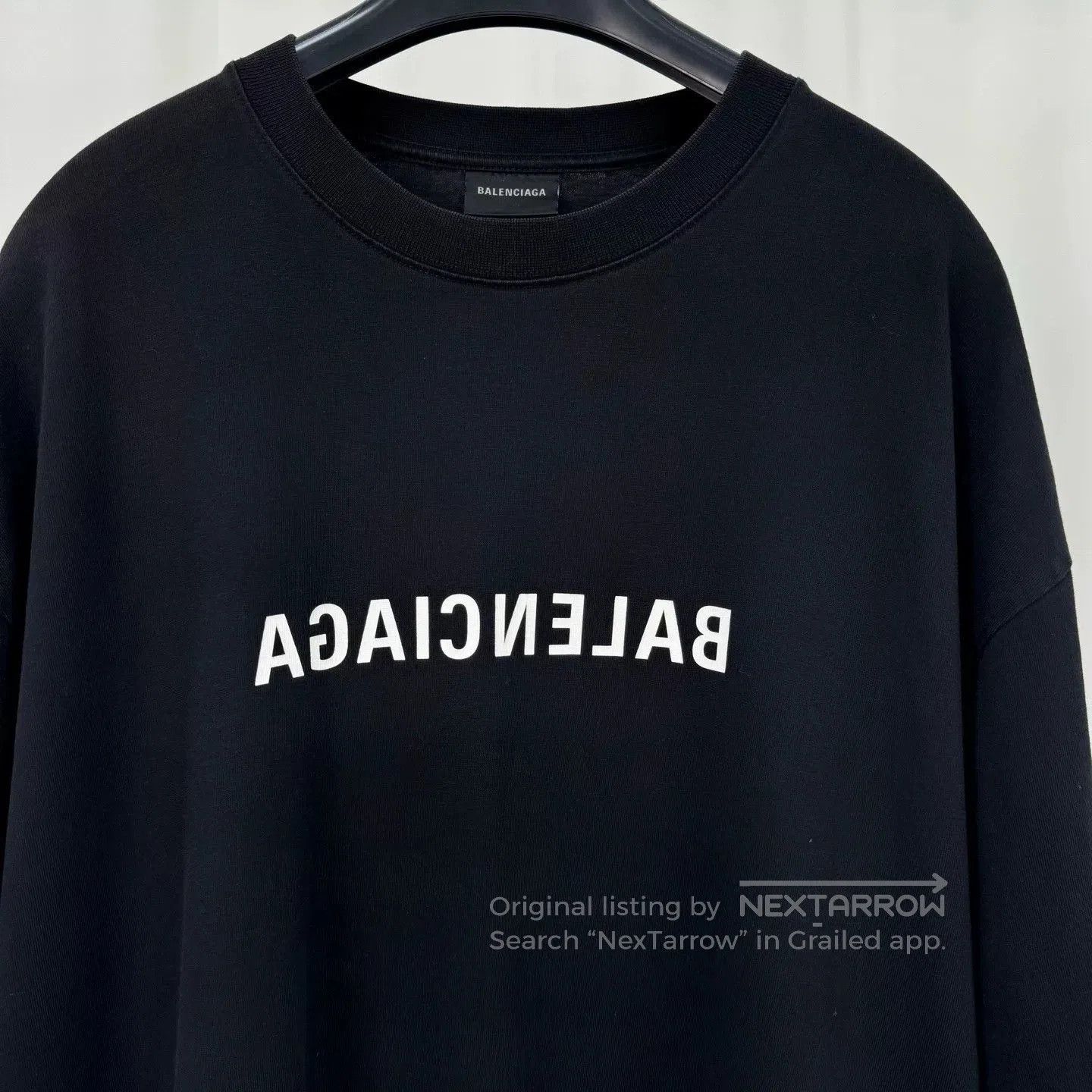 Balenciaga Balenciaga Mirror Reversed Logo Print T-shirt. Size US L / EU 52-54 / 3 - 3 Thumbnail
