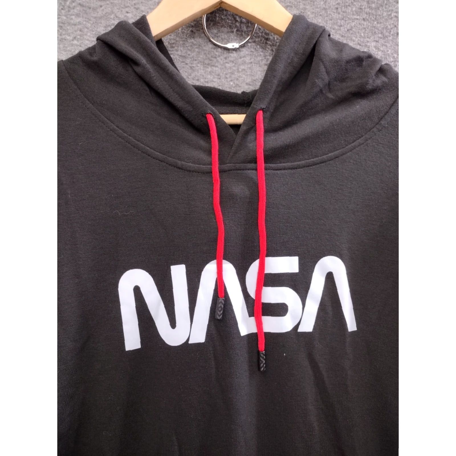 NASA NASA Unbranded Logo Hoodie Sweatshirt Black/Red Size L Mens Size US L / EU 52-54 / 3 - 3 Thumbnail