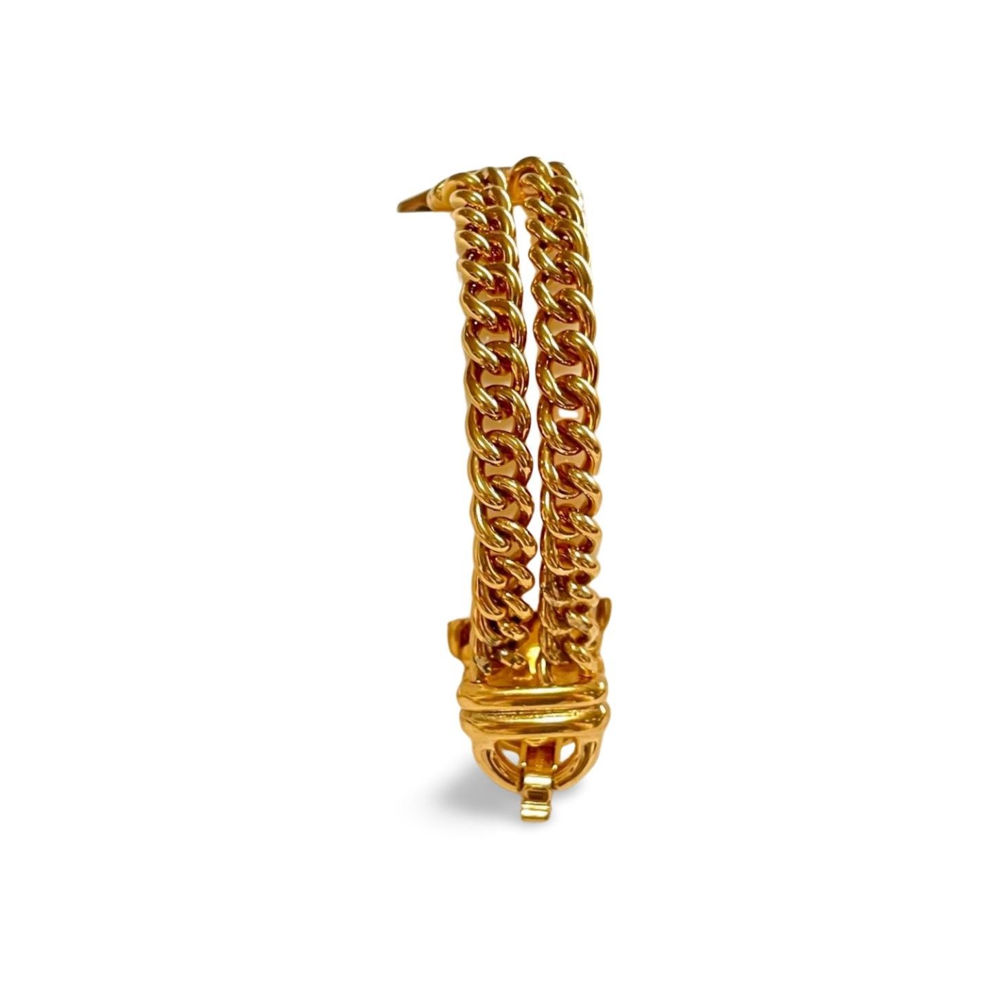 Lanvin Vintage Lanvin double golden chain bracelet with gunmetalic Size ONE SIZE - 7 Thumbnail