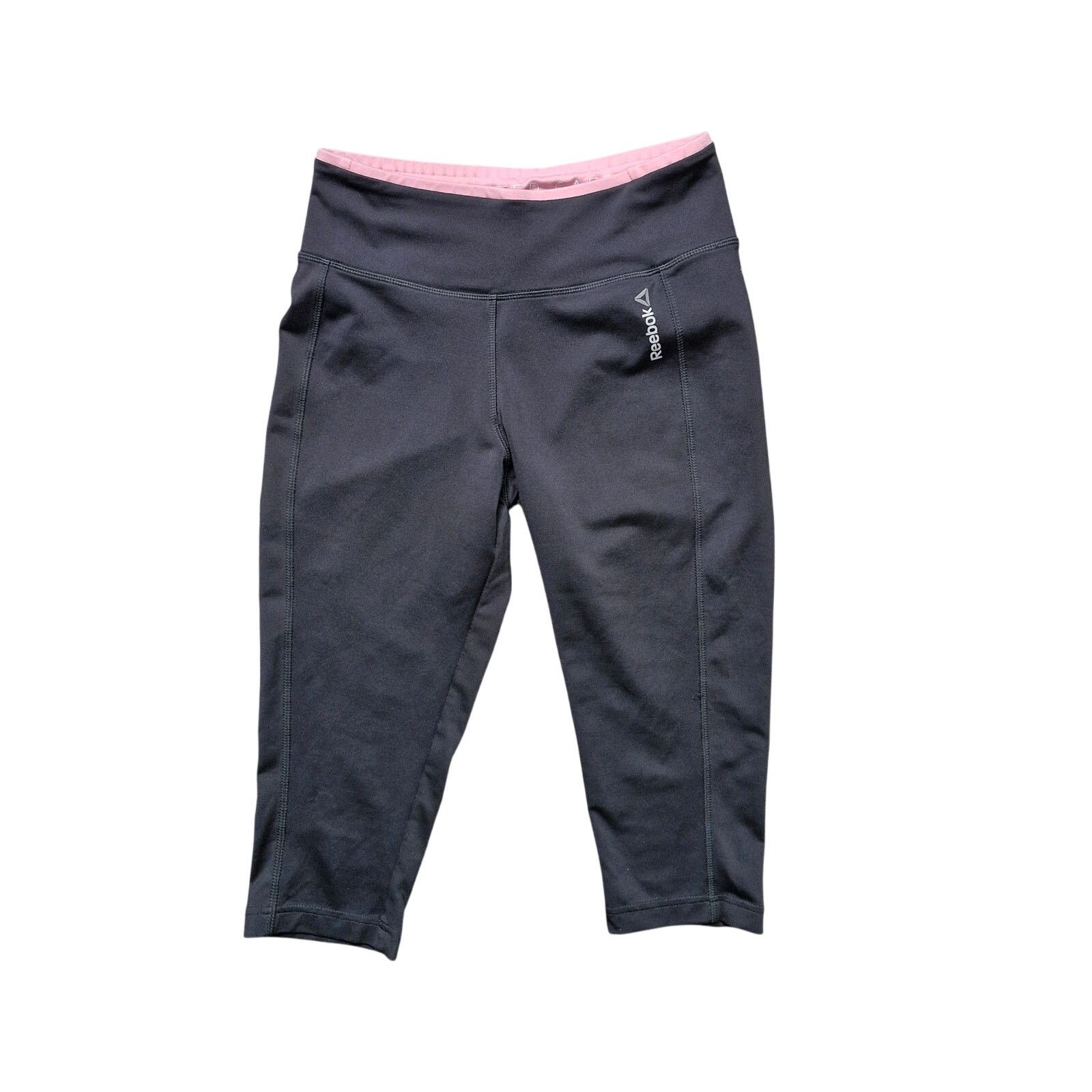 Reebok Reebok Fitted Capri Leggings Women’s Size Small Gray Pink Size 27" / US 4 / IT 40 - 1 Thumbnail