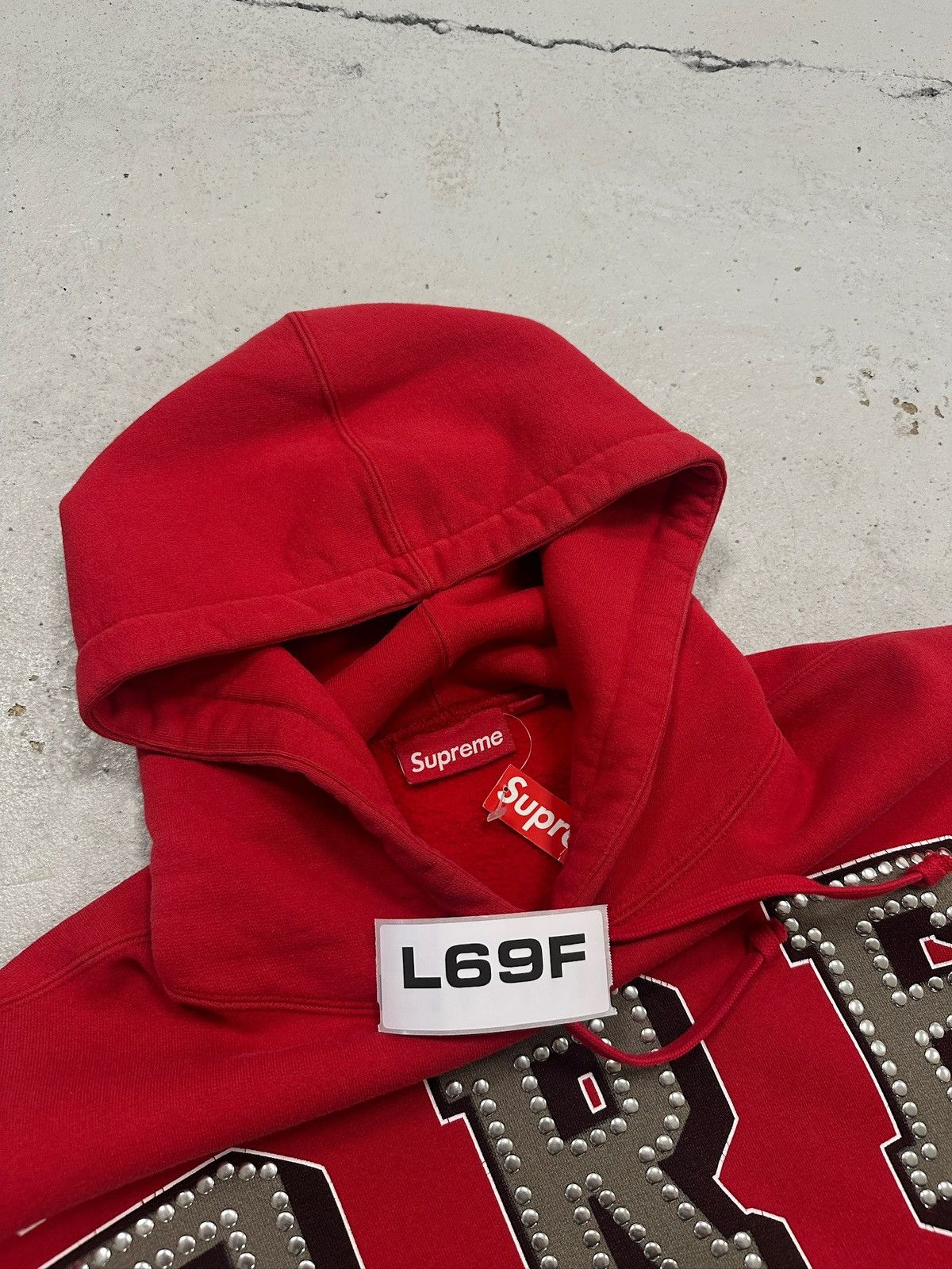 Supreme Supreme Champion Studded Hoodie Red Size US M / EU 48-50 / 2 - 5 Thumbnail