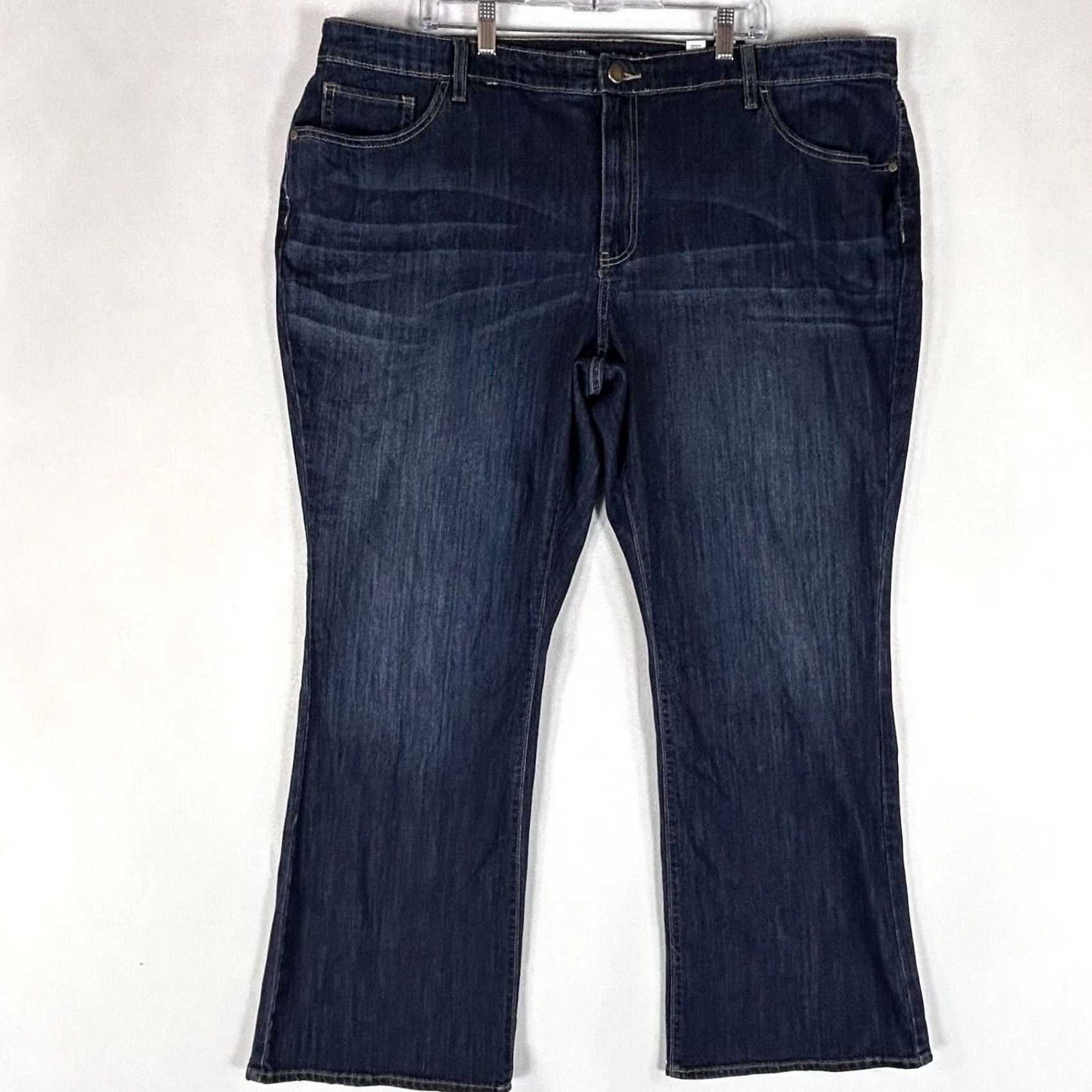 Vintage VINTAGE bootcut jeans Womens 24W Plus Blue Denim Pockets Mid Rise NWT Size 42" / US 20 - 2 Thumbnail