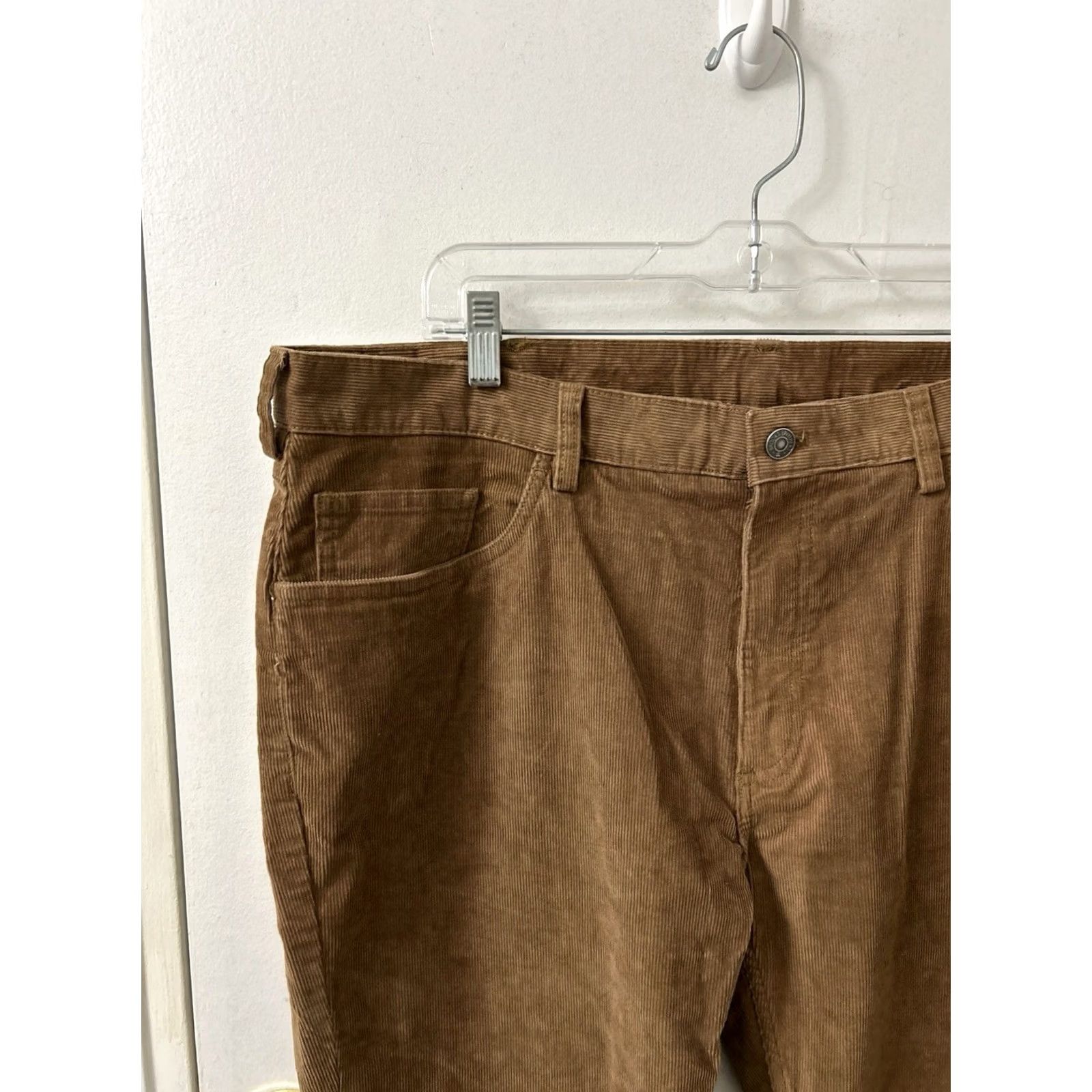 Brooks Brothers Brooks Brothers Mens 40x32 Brown Stretch Straight Leg 5 Pocket Corduroy Pants Size US 40 / EU 56 - 4 Thumbnail