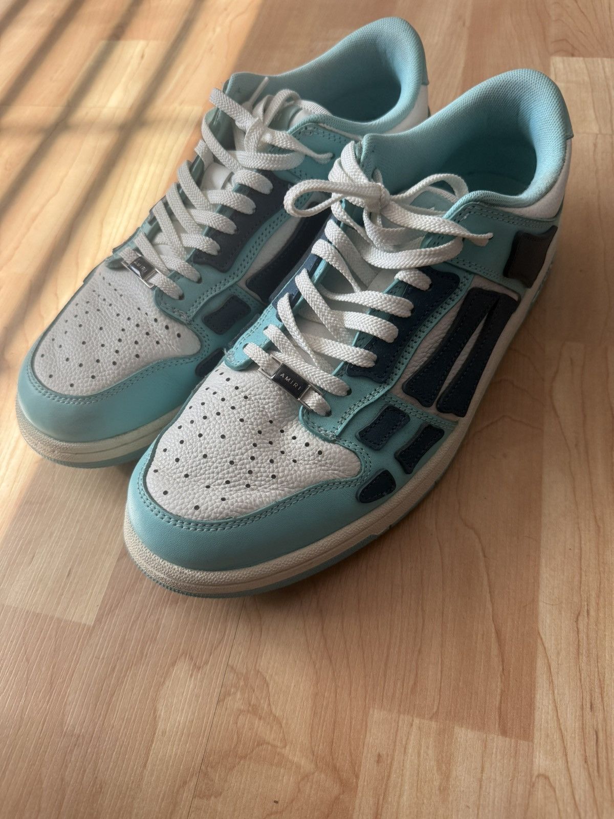 Amiri Amiri Skel Top Low- Aqua Size US 11 / EU 44 - 3 Thumbnail