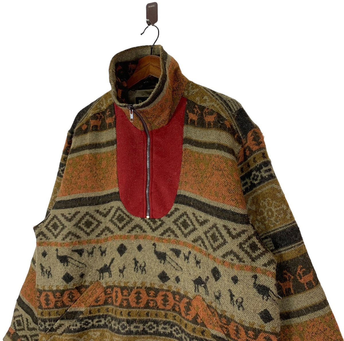 Native × Vintage VINTAGE D&S NATIVE HUNTING HALF ZIP SWEATER Size US M / EU 48-50 / 2 - 3 Thumbnail