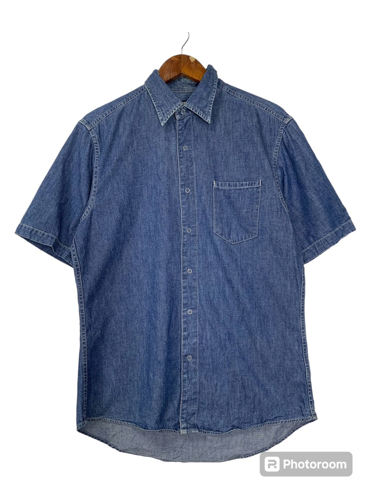 Uniqlo × Vintage Vintage Uniqlo clip button denim shirt Size US M / EU 48-50 / 2 - 1 Thumbnail