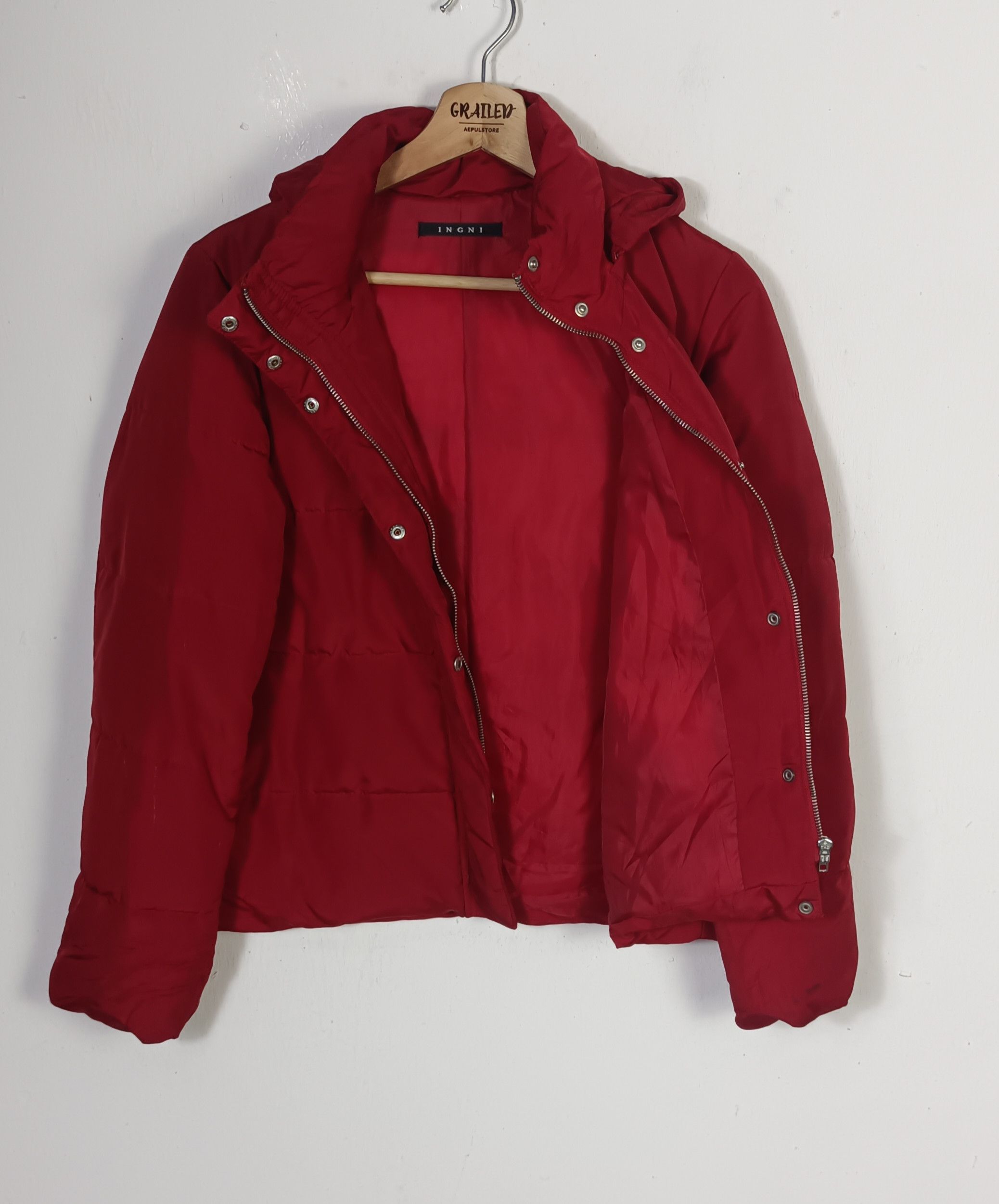 Japanese Brand INGNI PUFFER HOODIE JACKET Size US M / EU 48-50 / 2 - 2 Thumbnail
