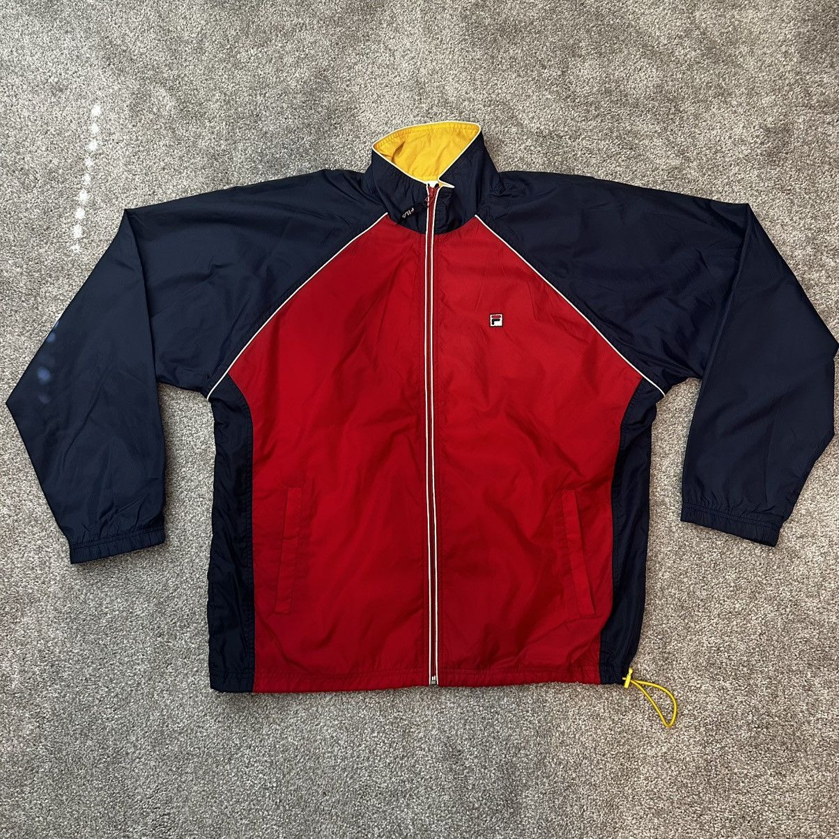 Fila FILA Vintage 90s Navy and Red Wind Breaker Men’s Large Size US L / EU 52-54 / 3 - 1 Thumbnail